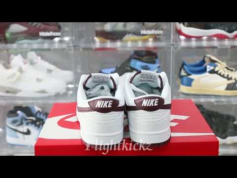 Nike Dunk Low Retro White Night Maroon