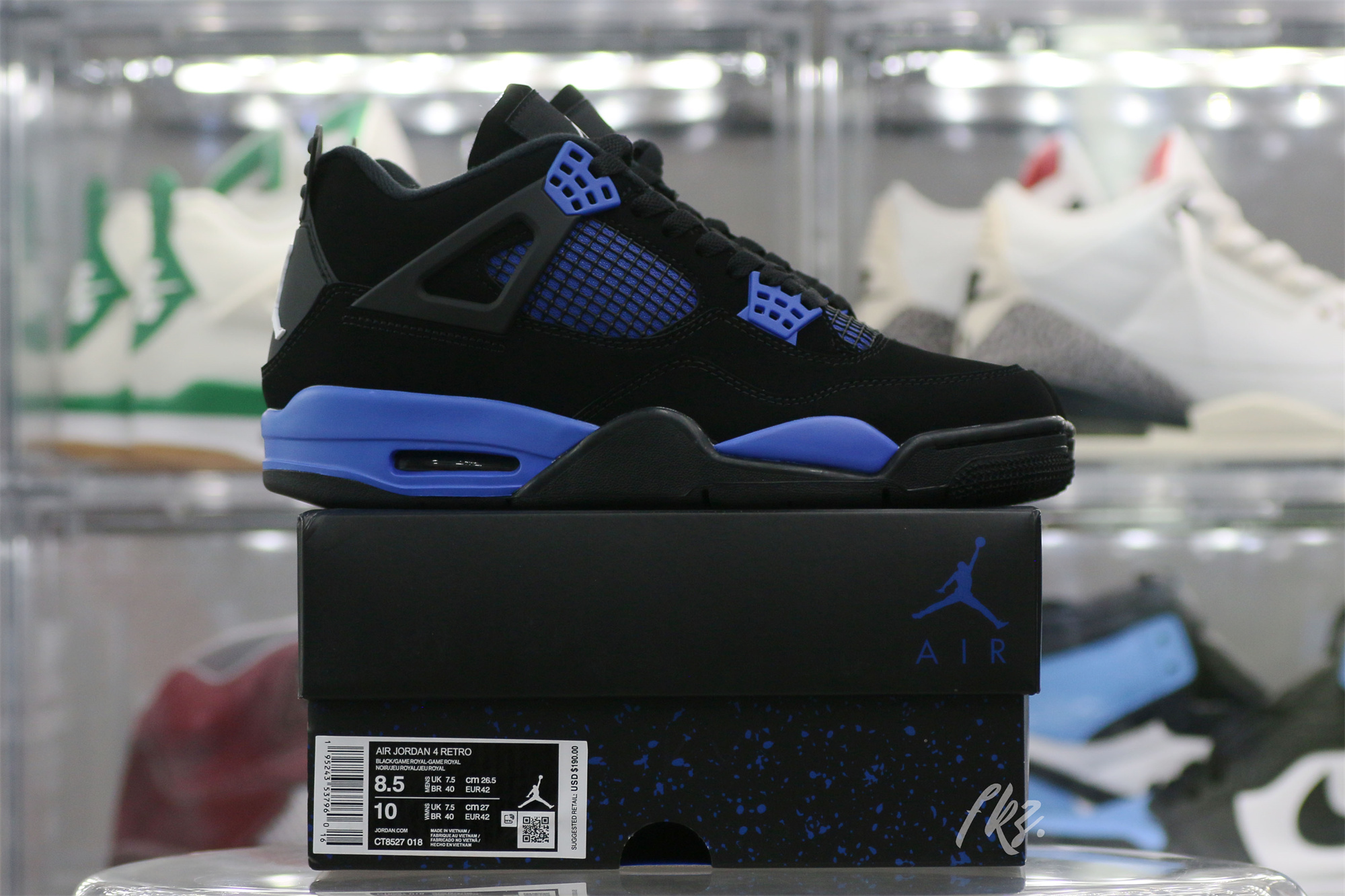 Unisex Air Jordan 4 Retro Game Royal