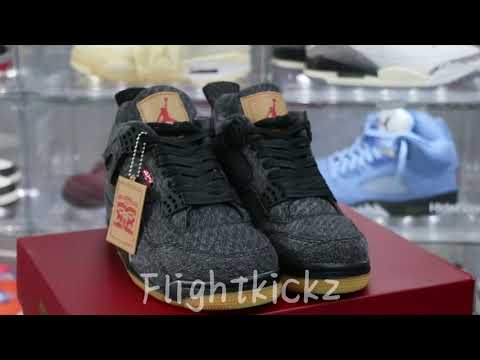 Air Jordan 4 Retro Levi’s Black (Levi’s Tag)