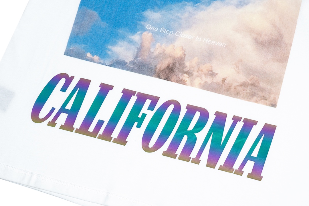 ASKYURSELF California sky print short-sleeved T-shirt