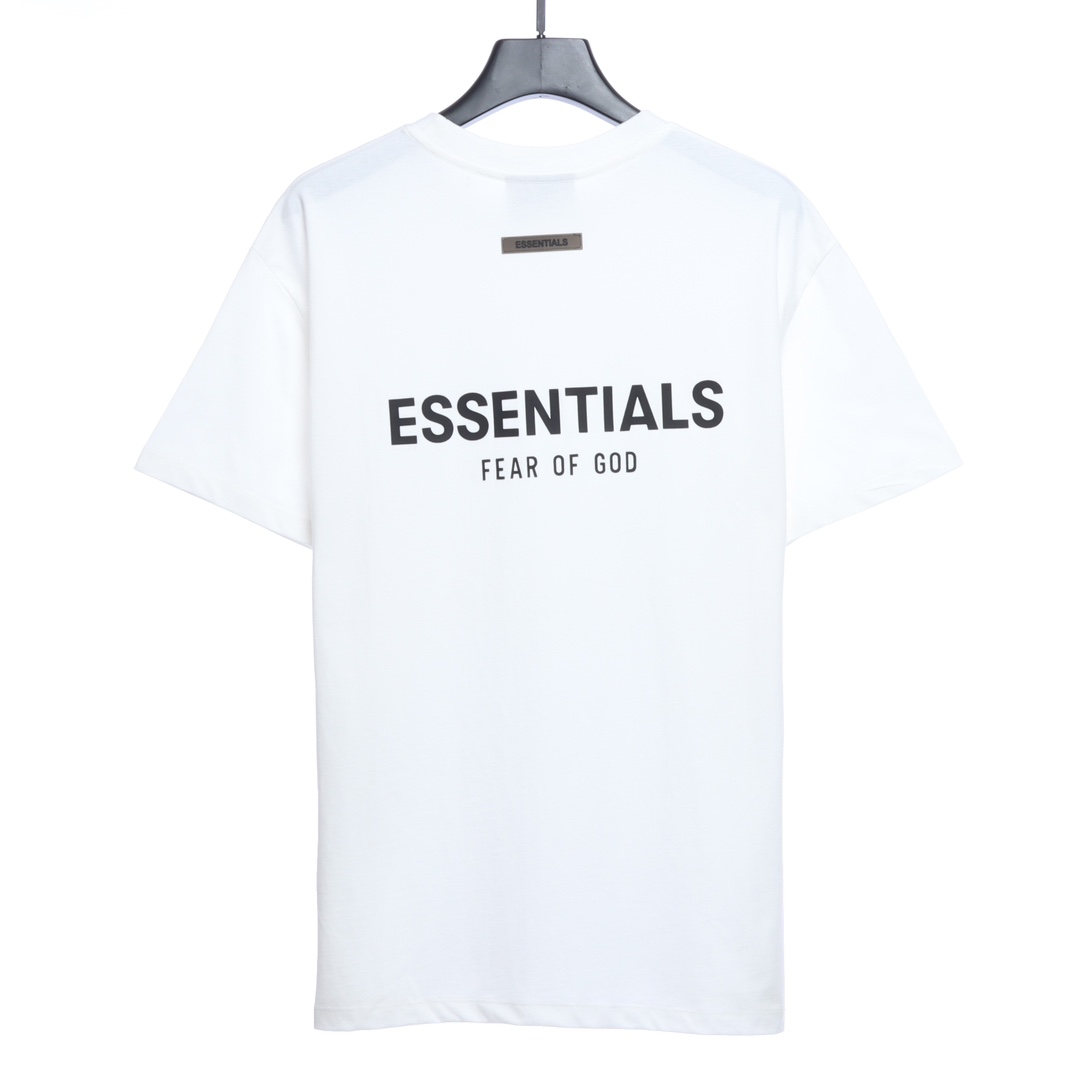 Essentials back silicone letter short sleeve