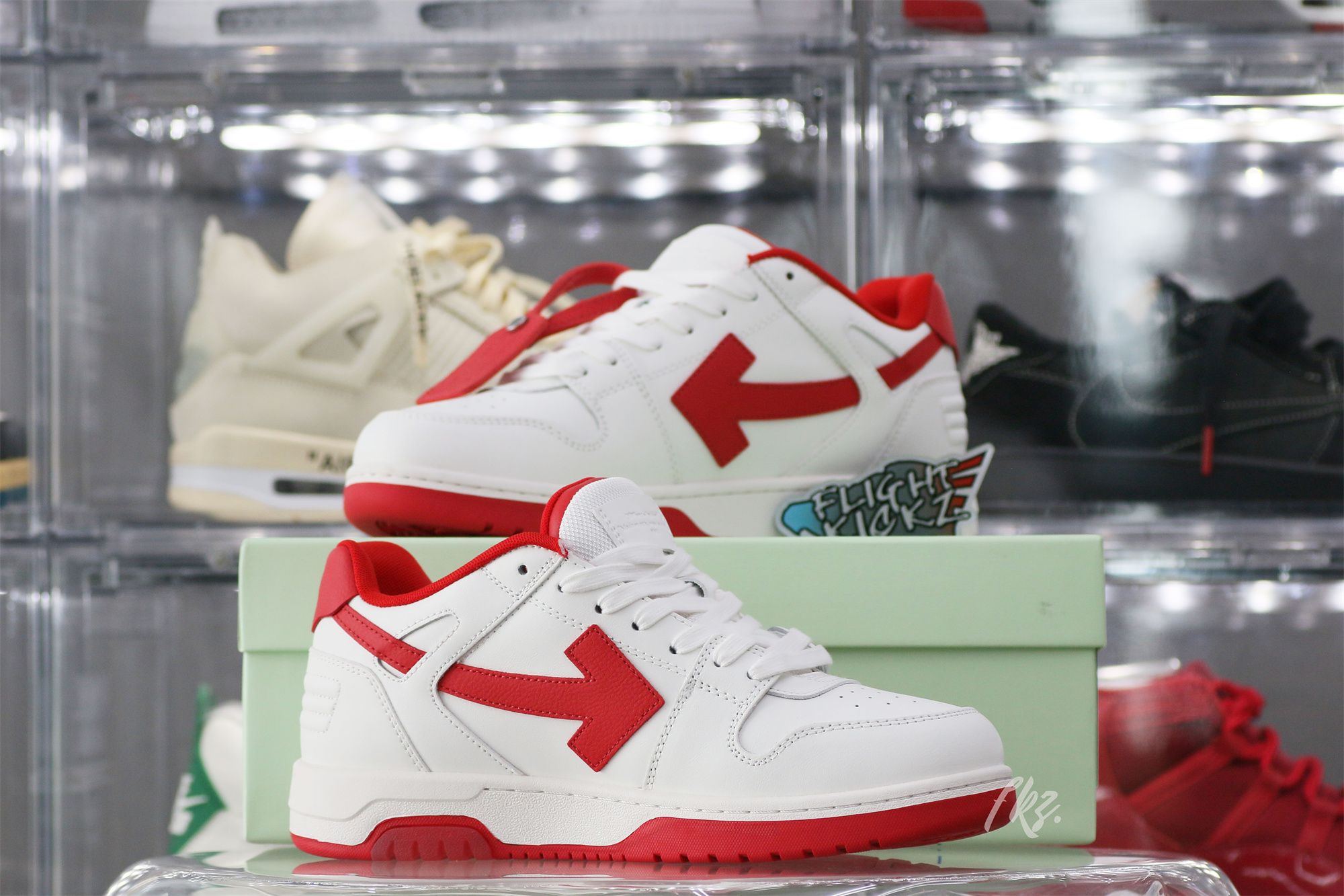 Off-White White Red Out Of Office Sneaker