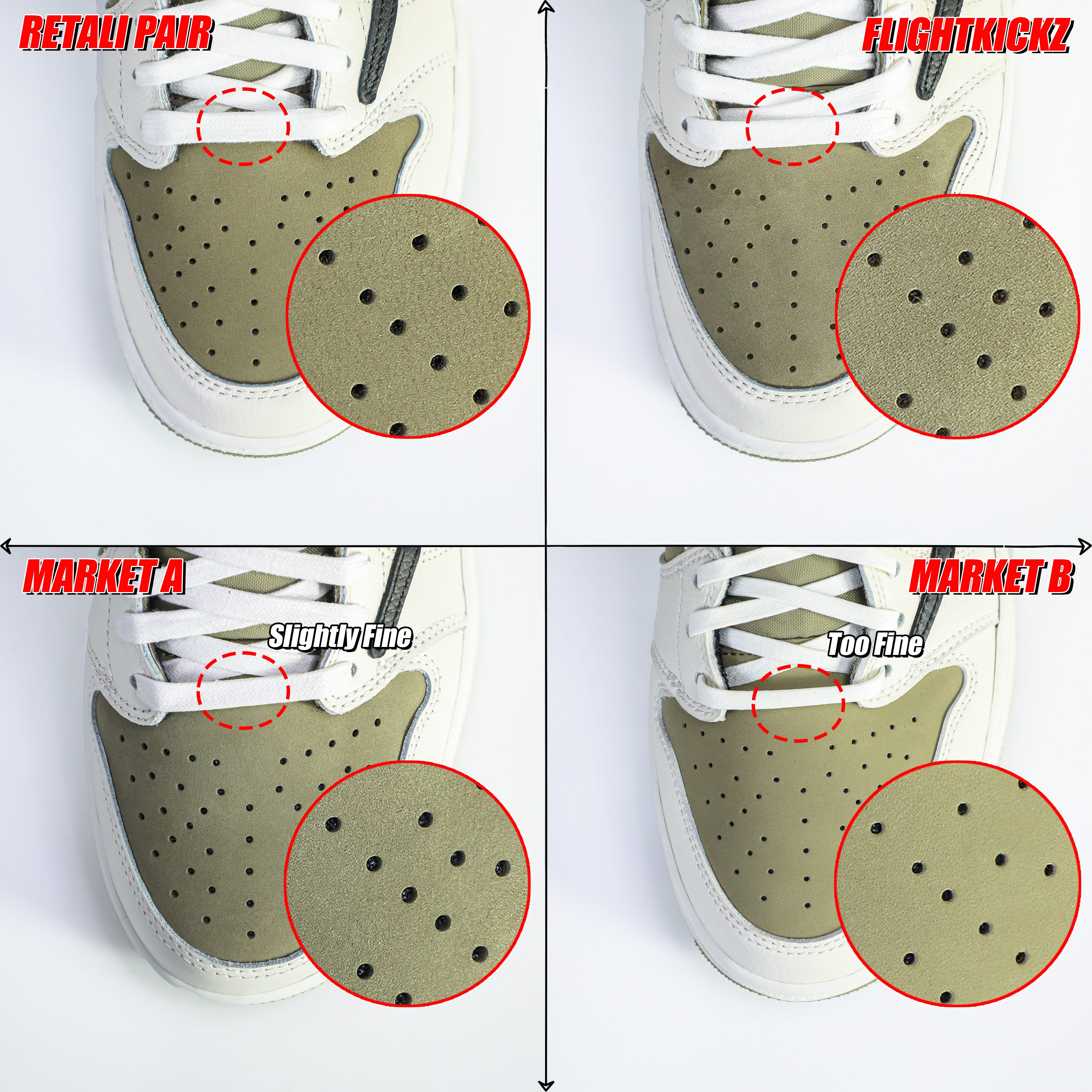 Travis Scott x Air Jordan 1 Low Golf Neutral Olive (LN5 A1)