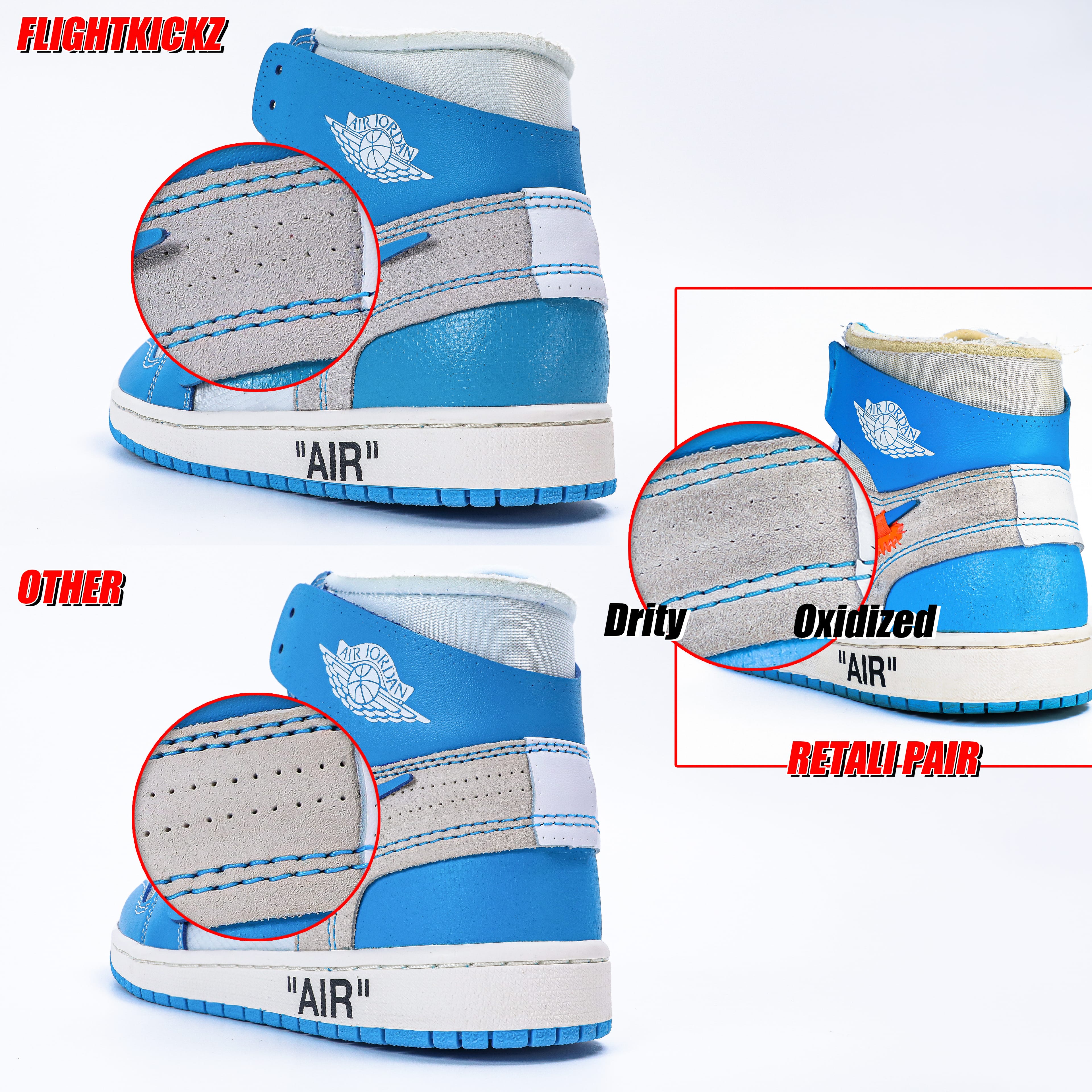 Off white X Air Jordan 1 UNC NRG 2018 (LN5 A1 Batch)