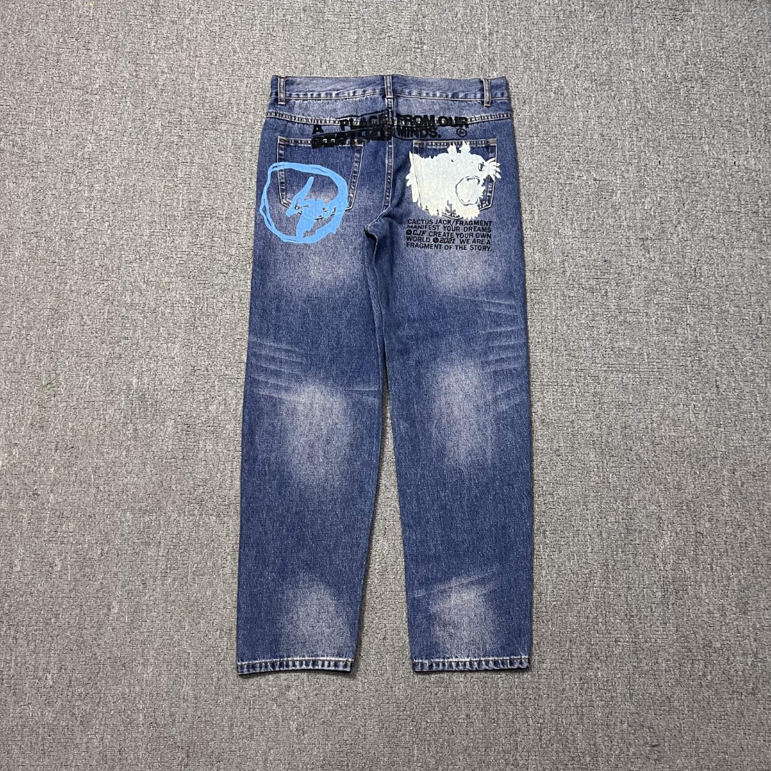 Travis Scott CACTUS JACK × Fragment Design Pants