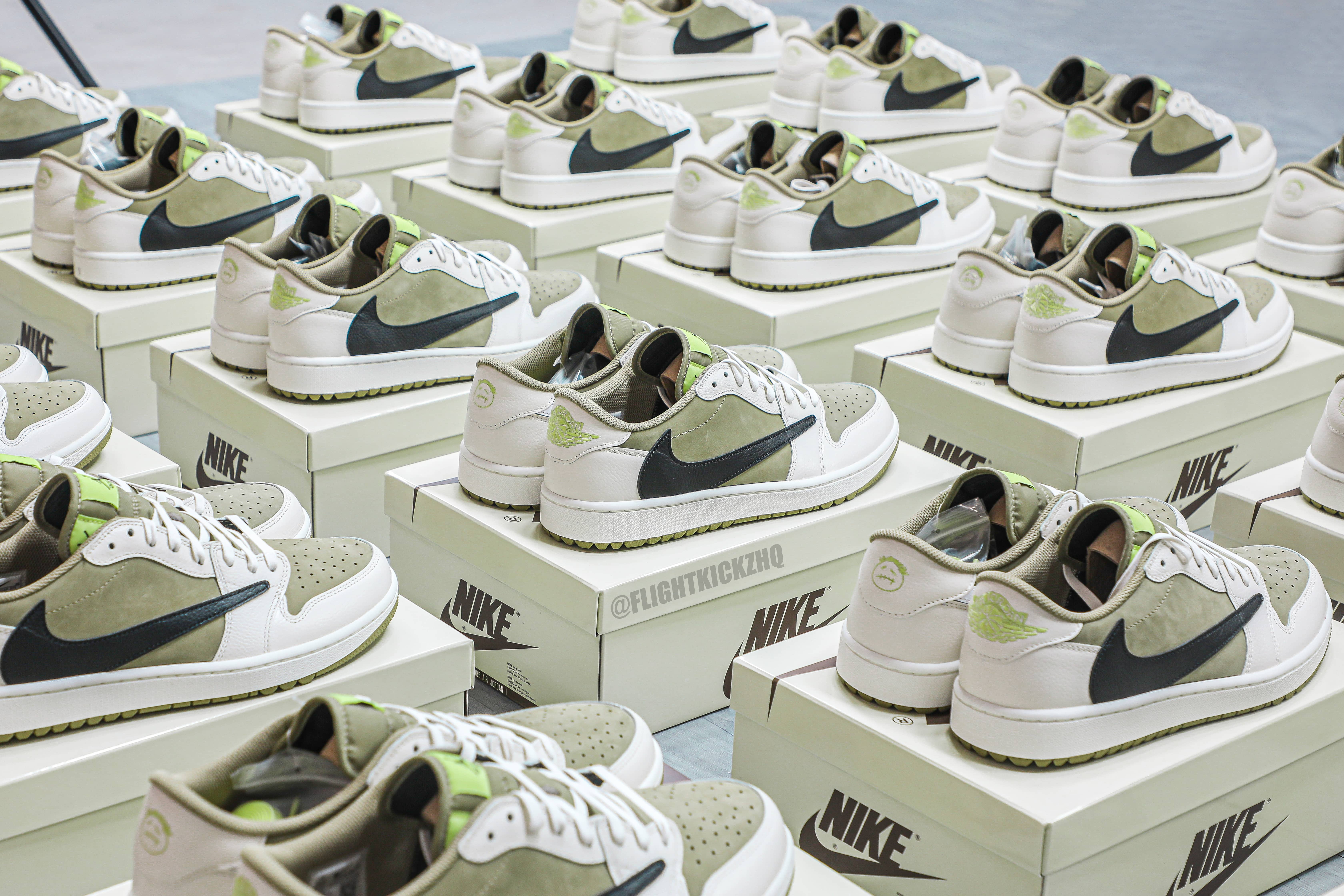 Travis Scott x Air Jordan 1 Low Golf Neutral Olive (LN5 A1)