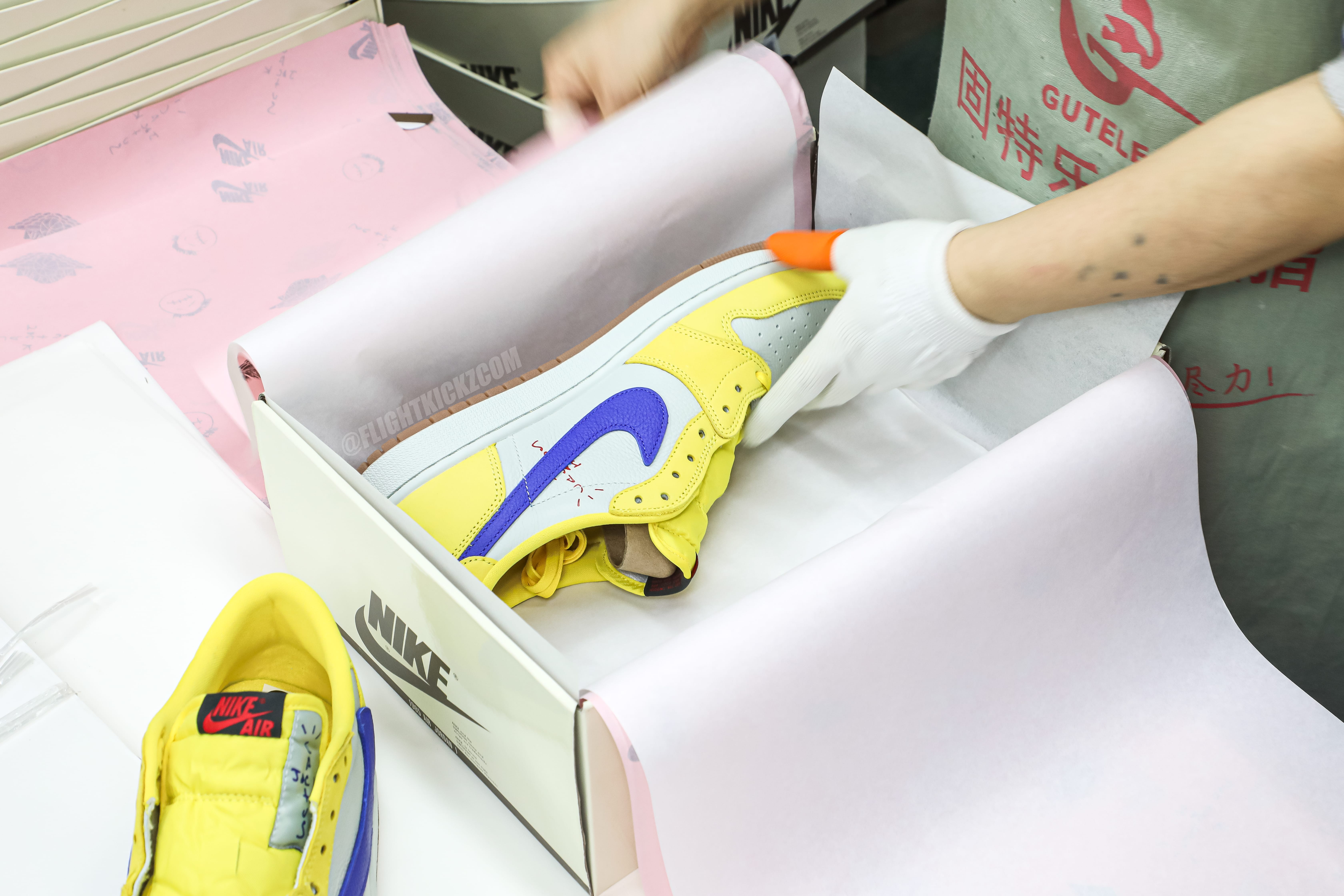 Travis Scott x Air Jordan 1 Retro Low OG SP “Elkins/Canary Yellow” (LN5 A1 batch)