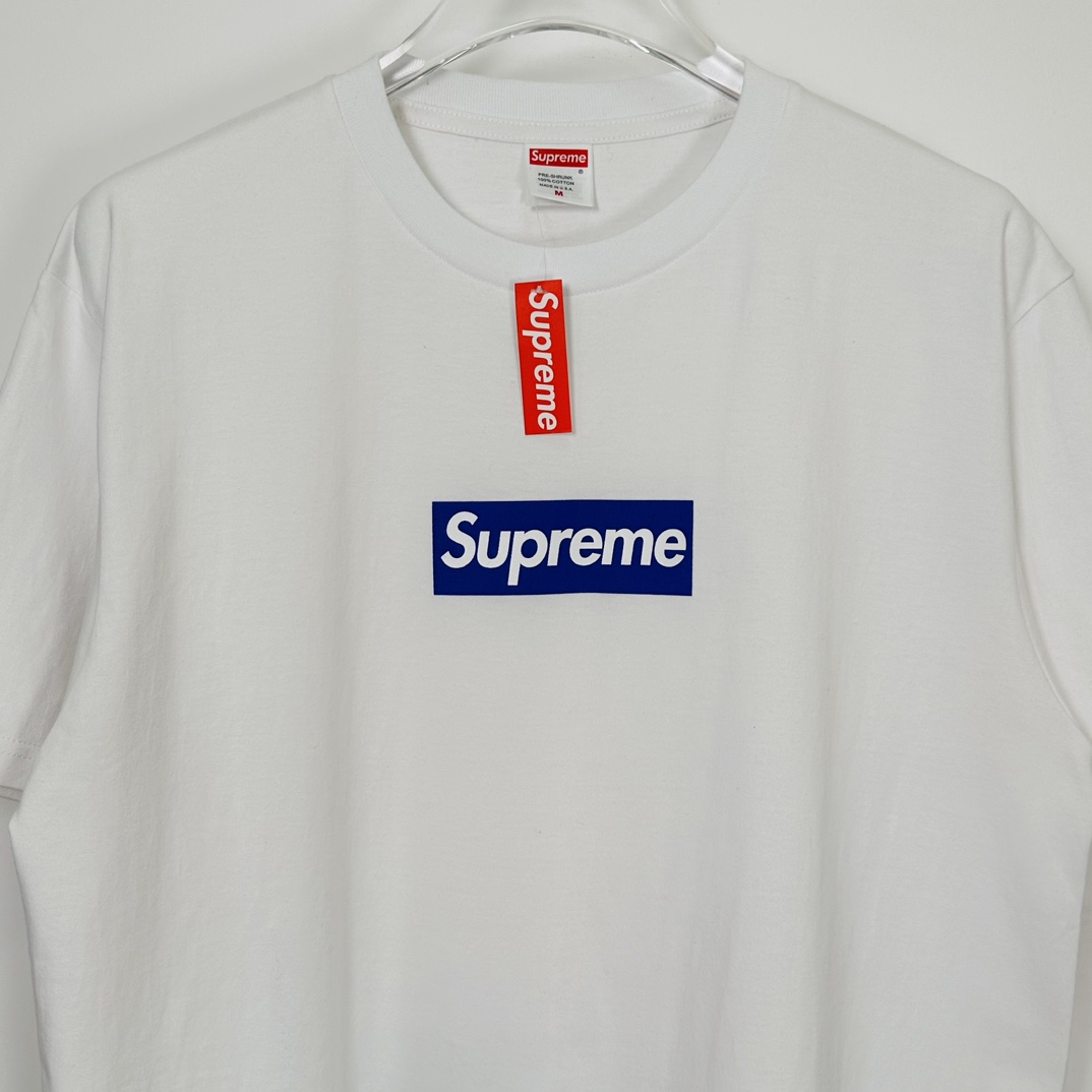 Suprem3 Seoul Box Logo Tee White