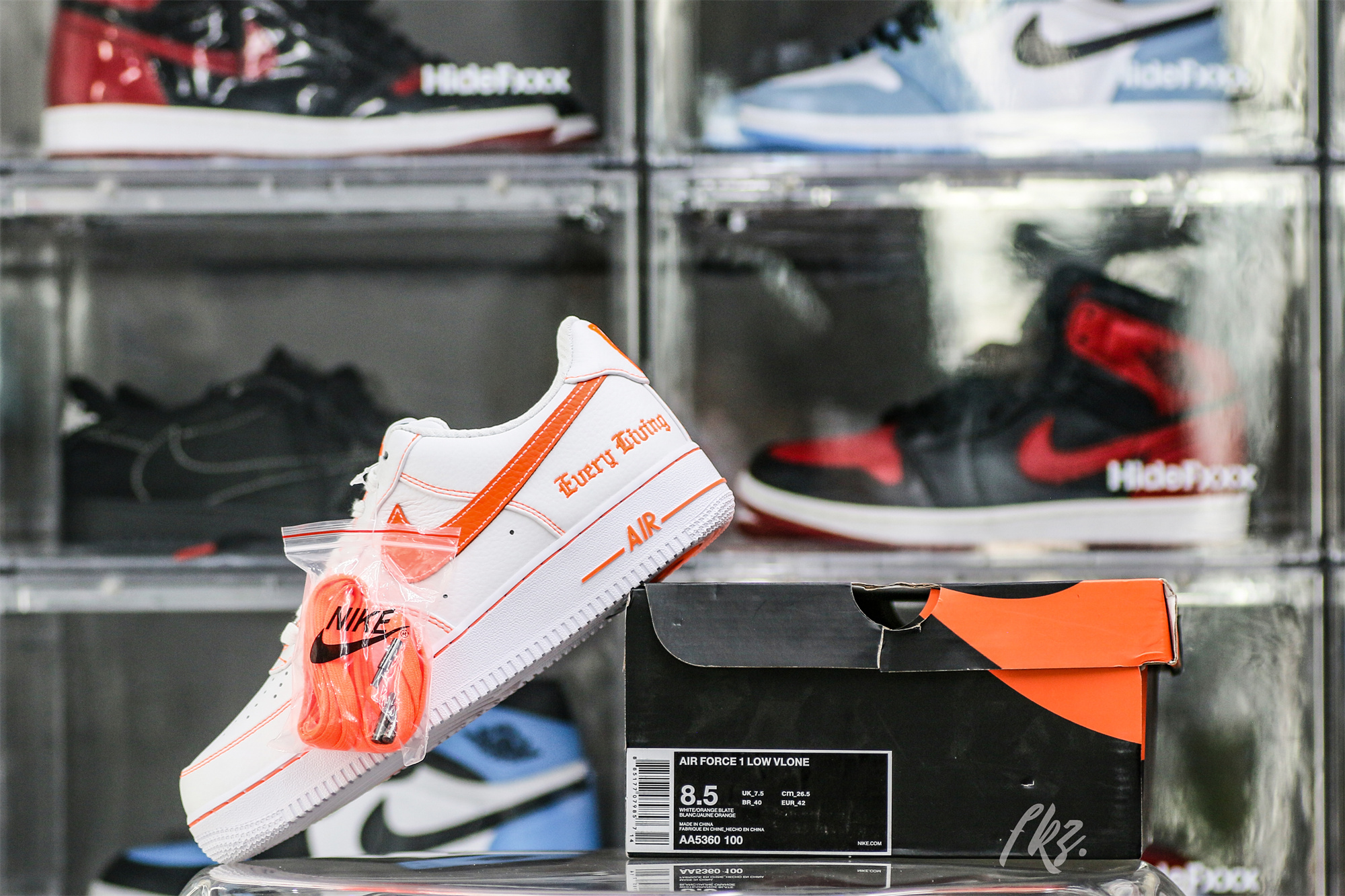 VLONE x Nike Air Force 1 White/Total Orange