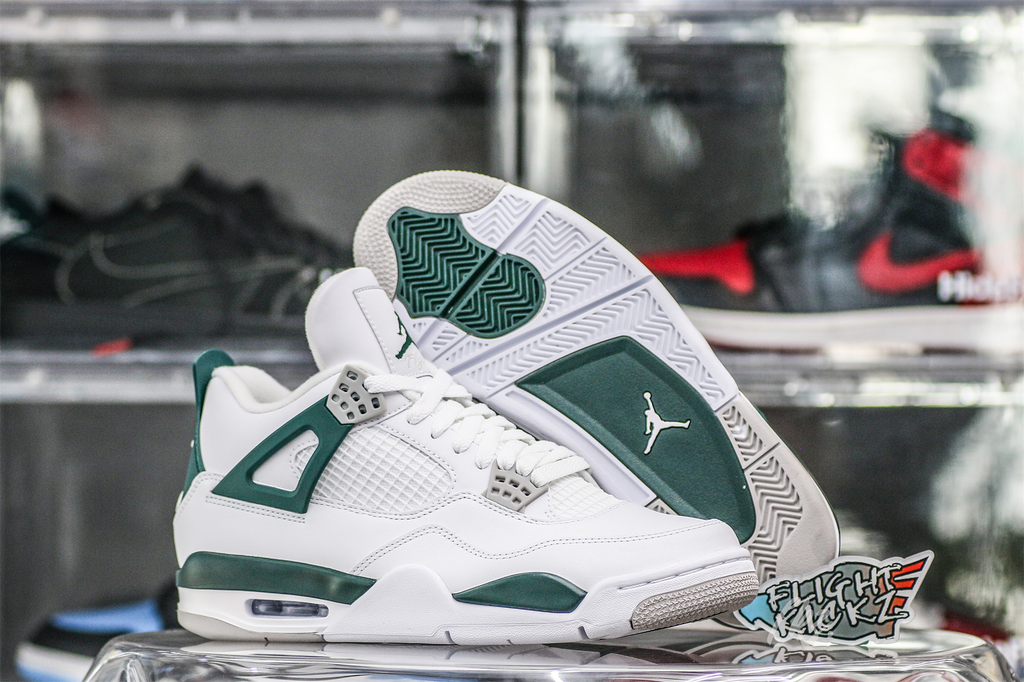 Air Jordan 4 White Oxidized Green Neutral Grey 2024