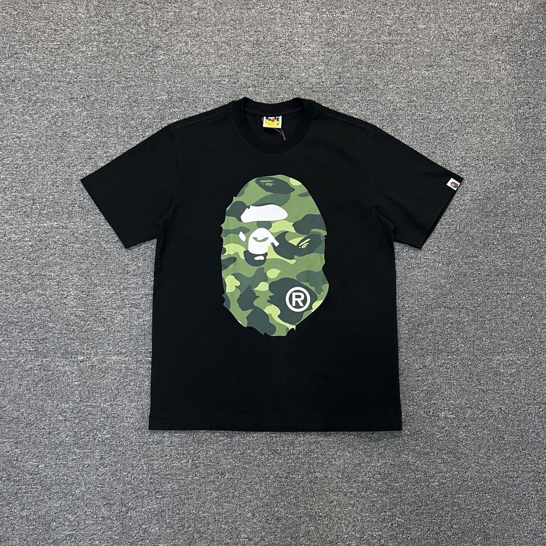 BAPE Green Color Camo By Bathing Tee