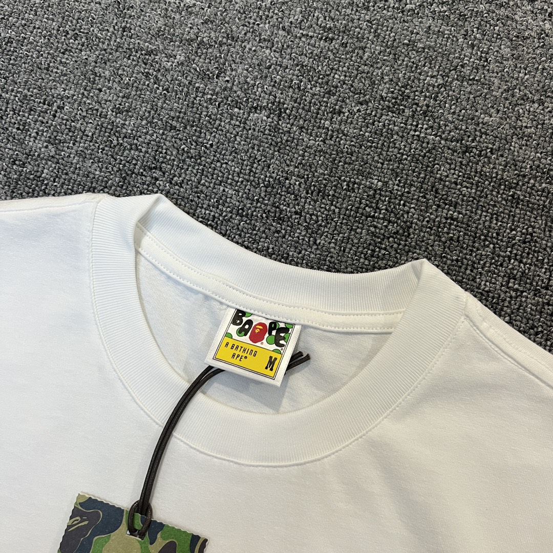 BAPE Green Color Camo By Bathing Tee