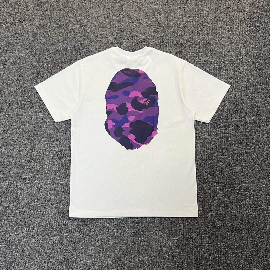 BAPE Purple Color Camo By Bathing Tee