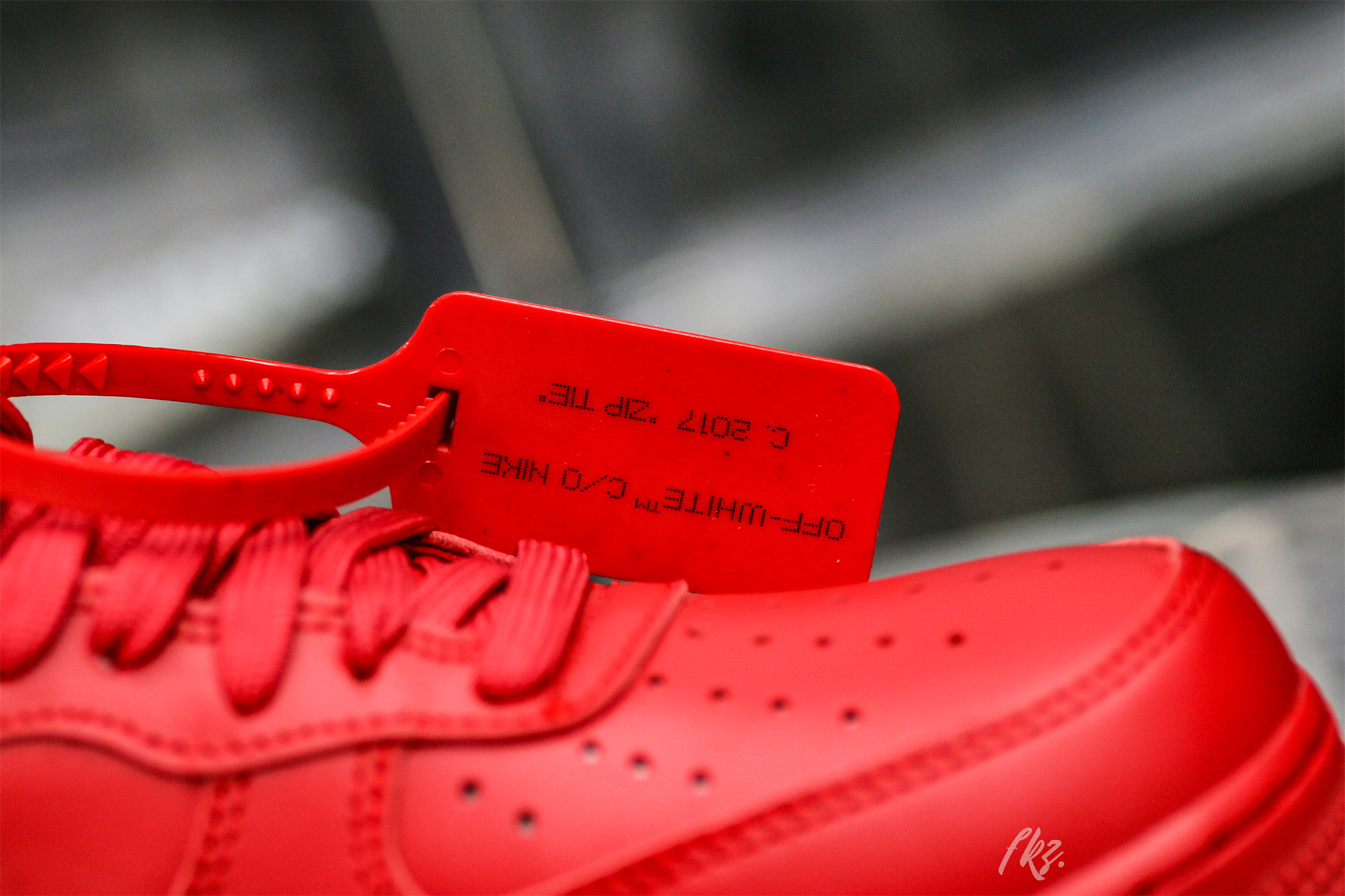 Nike Off-White Air Force 1 AF1 University Red