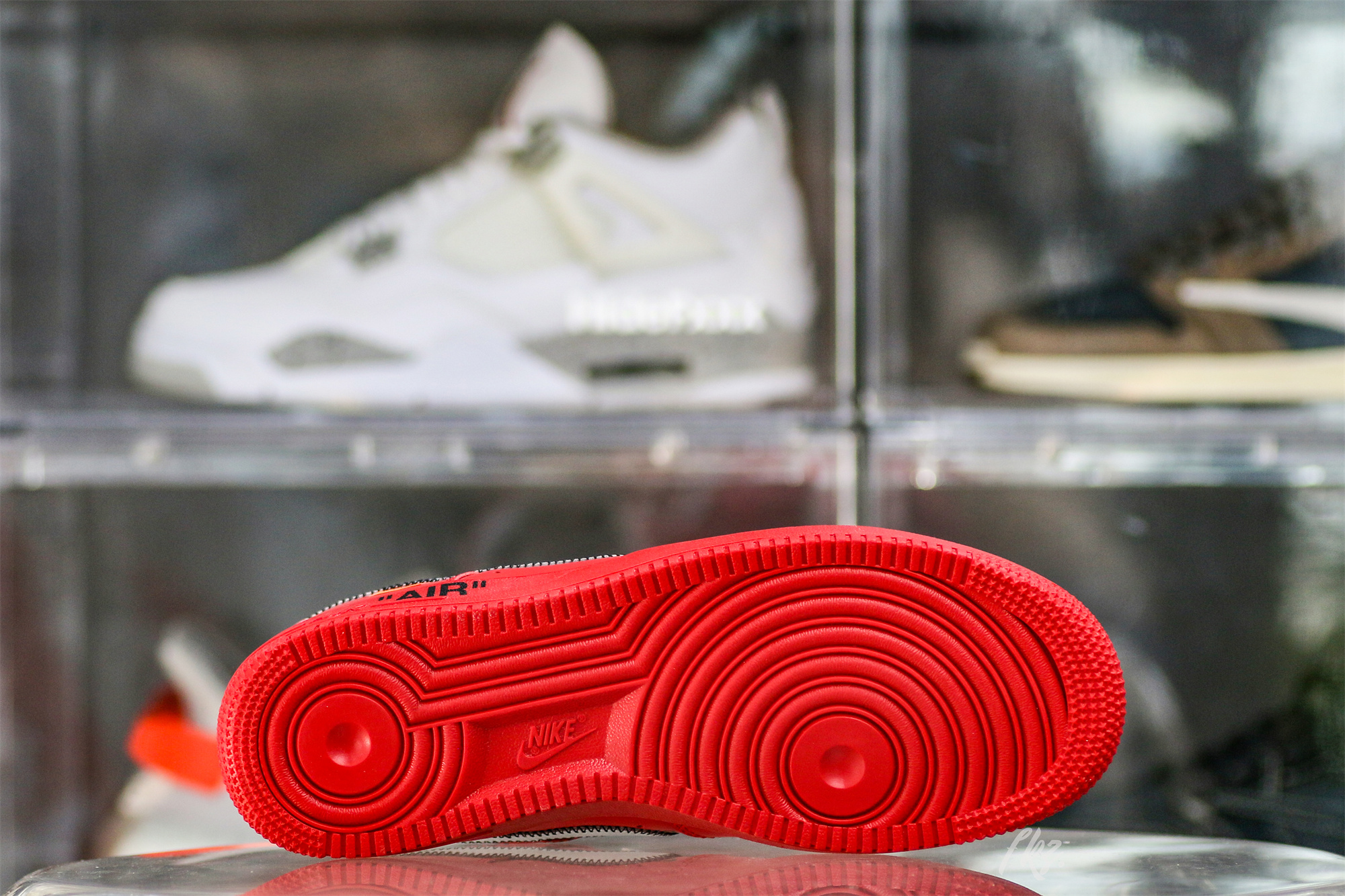 Nike Off-White Air Force 1 AF1 University Red