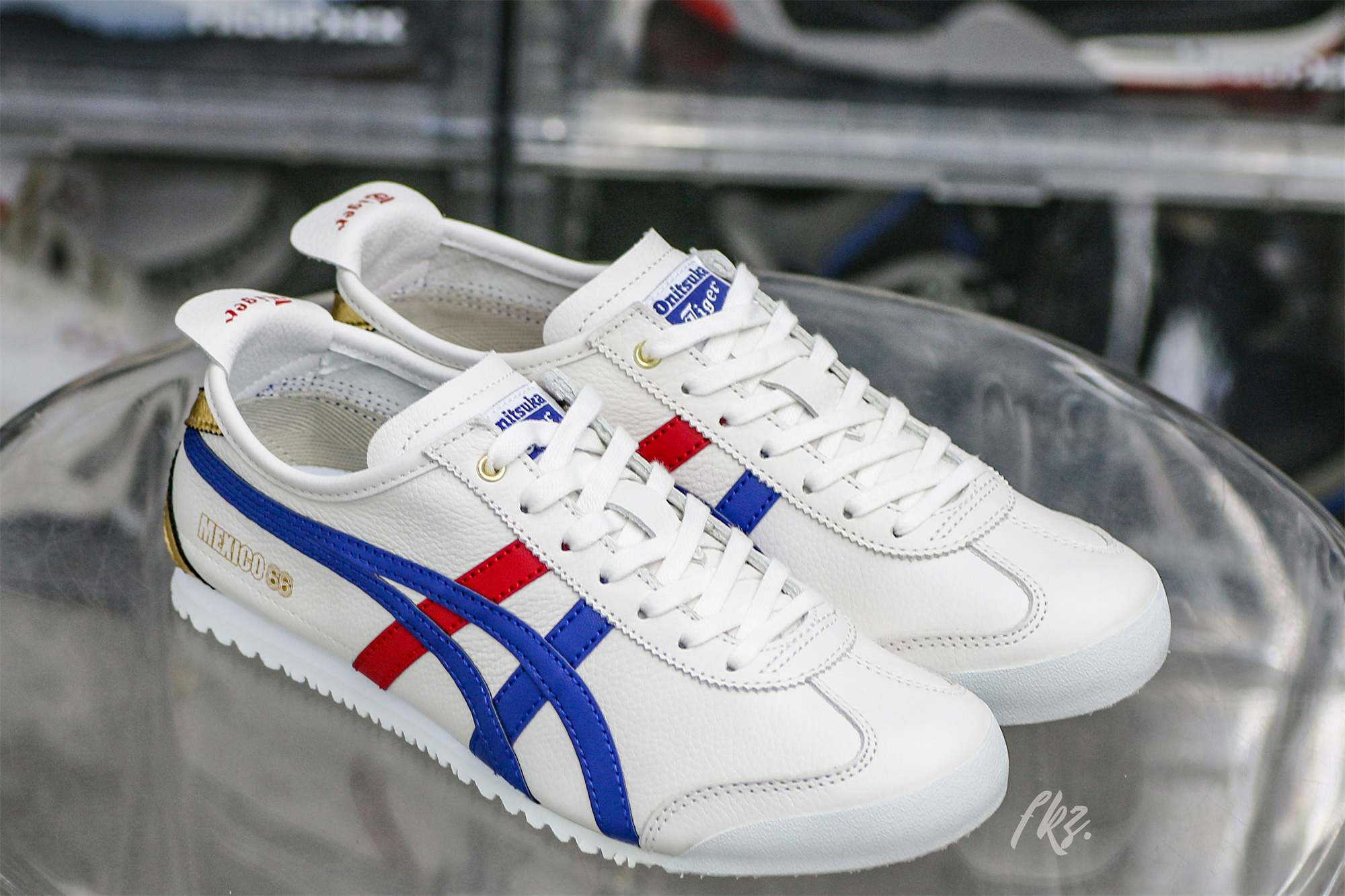 ASICS Mexico 66 White Blue Red Metallic Gold