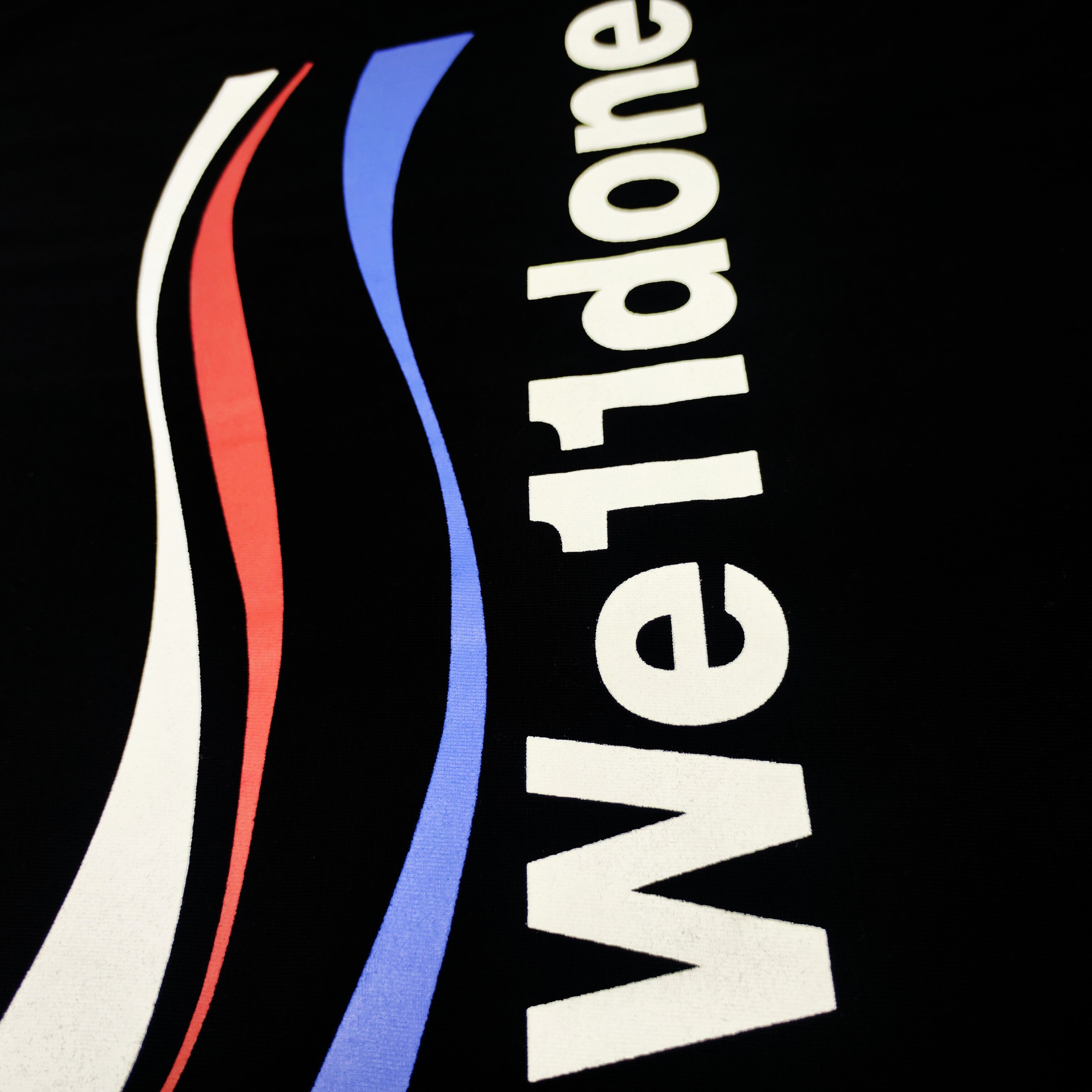 WE11D0NETRACK Sea wave with three stripes T-Shirt