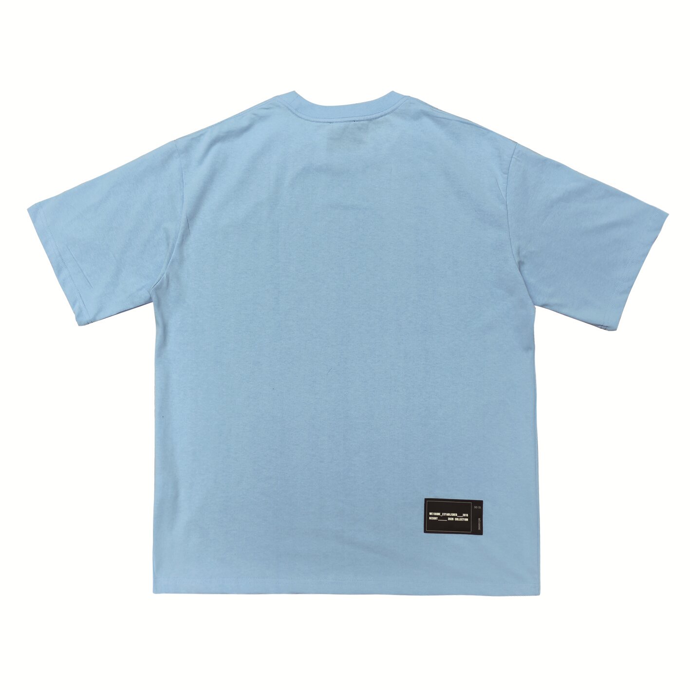 WE11D0NE Embroidered Logo Simple Color T-Shirt