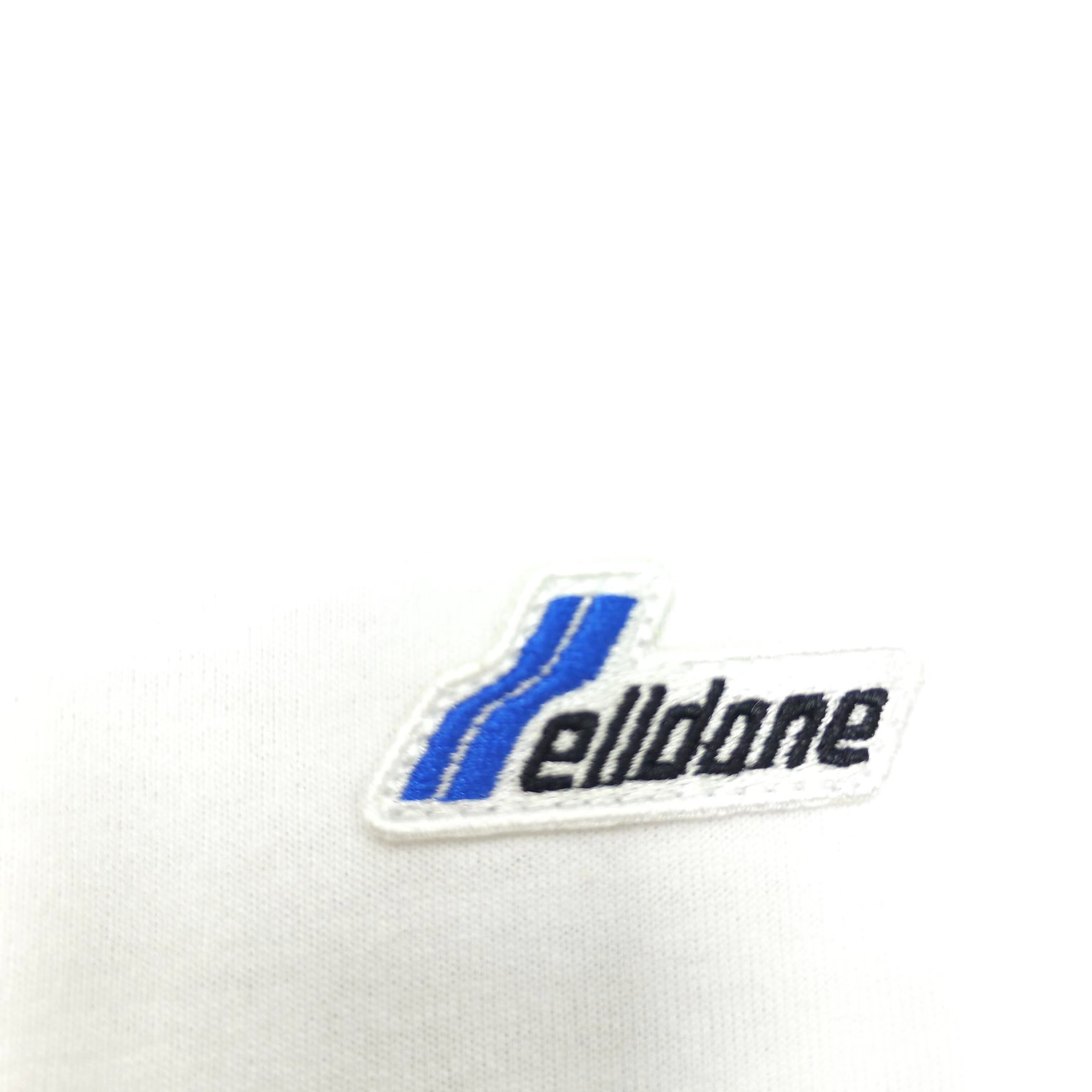 WE11D0NE Embroidered Logo Simple Color T-Shirt