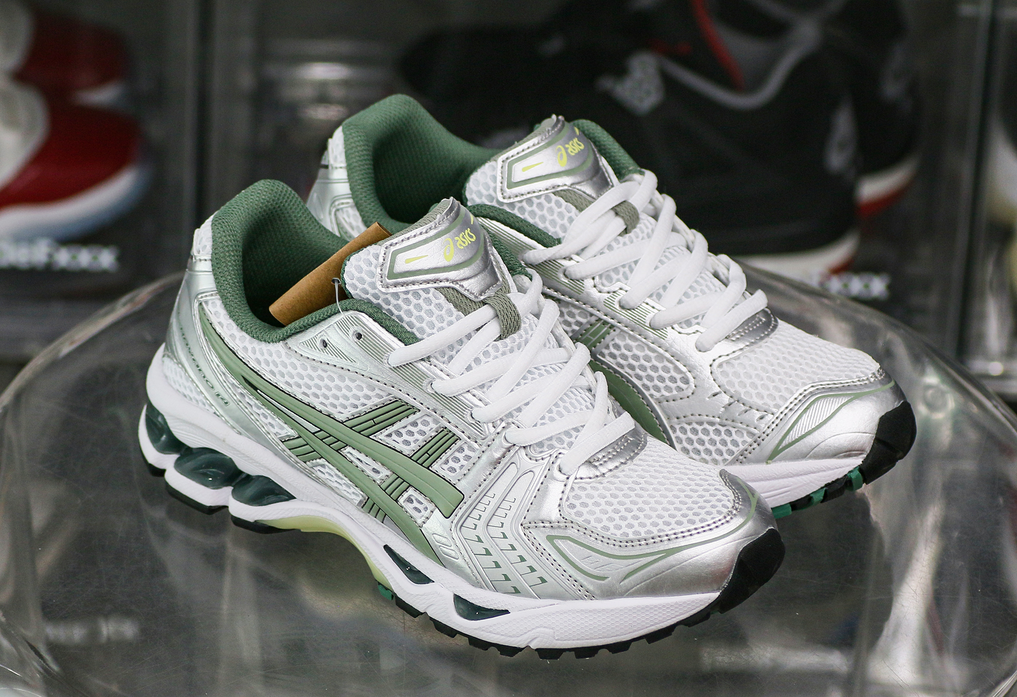 Gel Kayano 14 White Pure Silver Slate Grey Sage