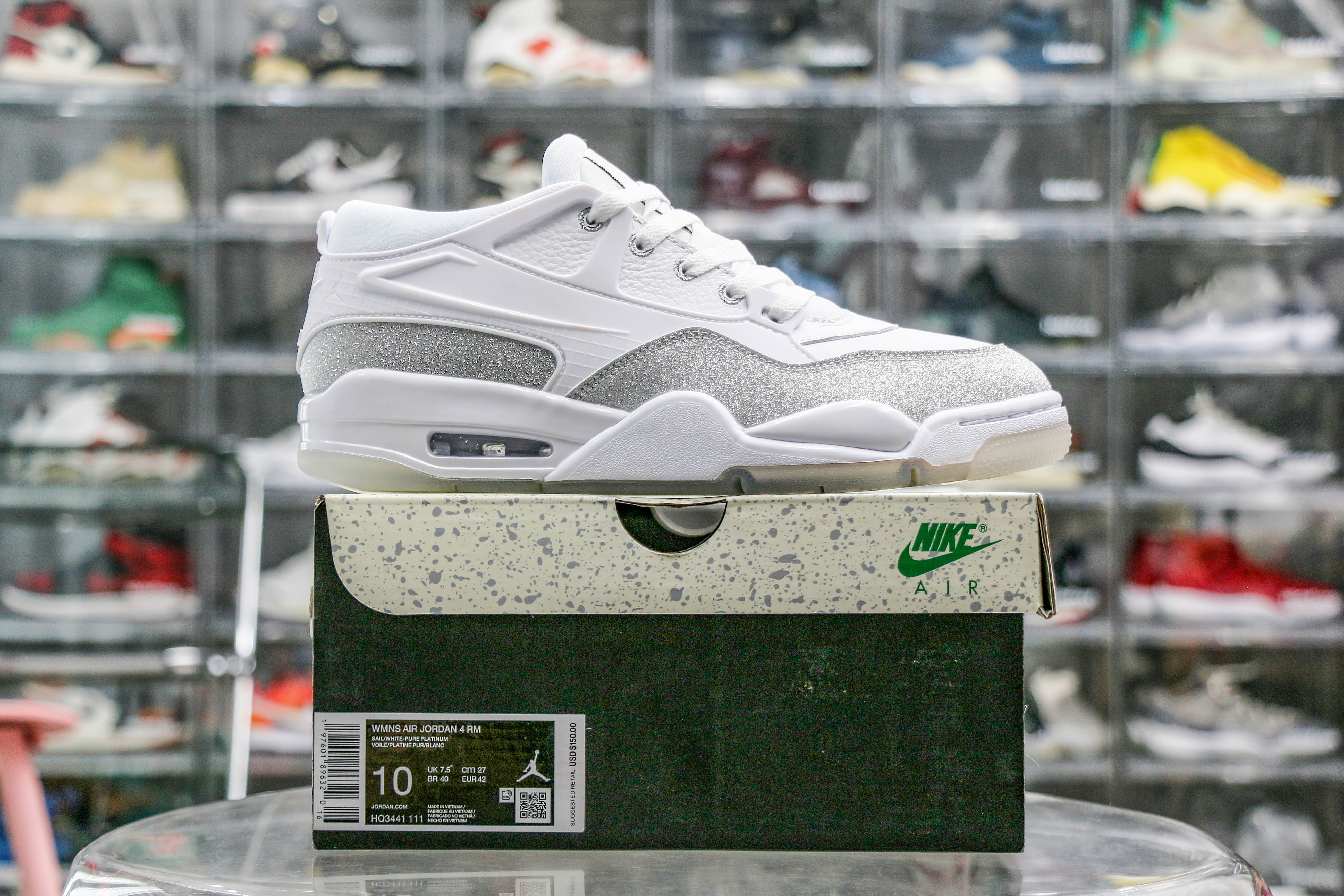 Jordan 4 RM metallic silver