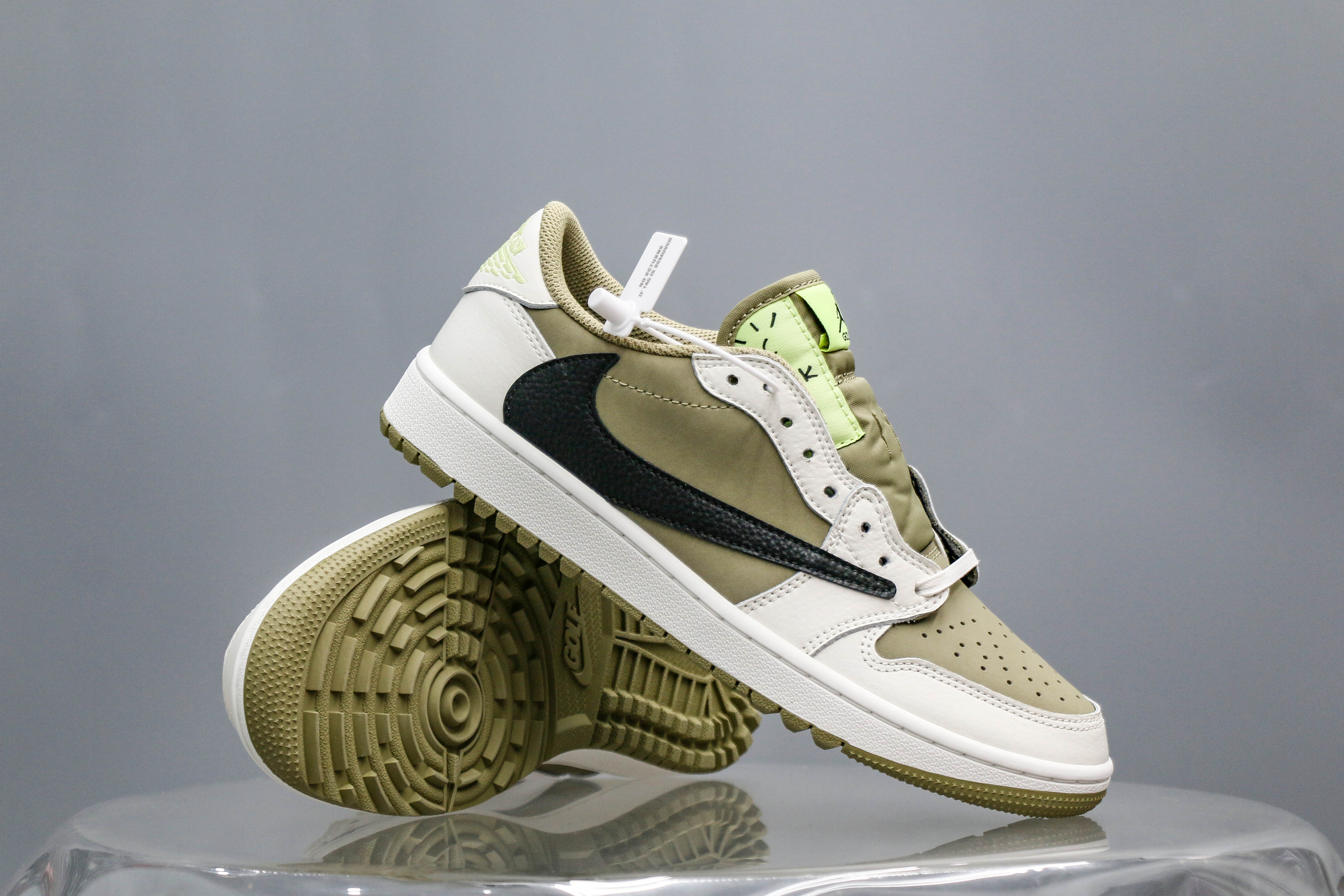 Travis Scott x Air Jordan 1 Low Golf Neutral Olive (A2 Batch)