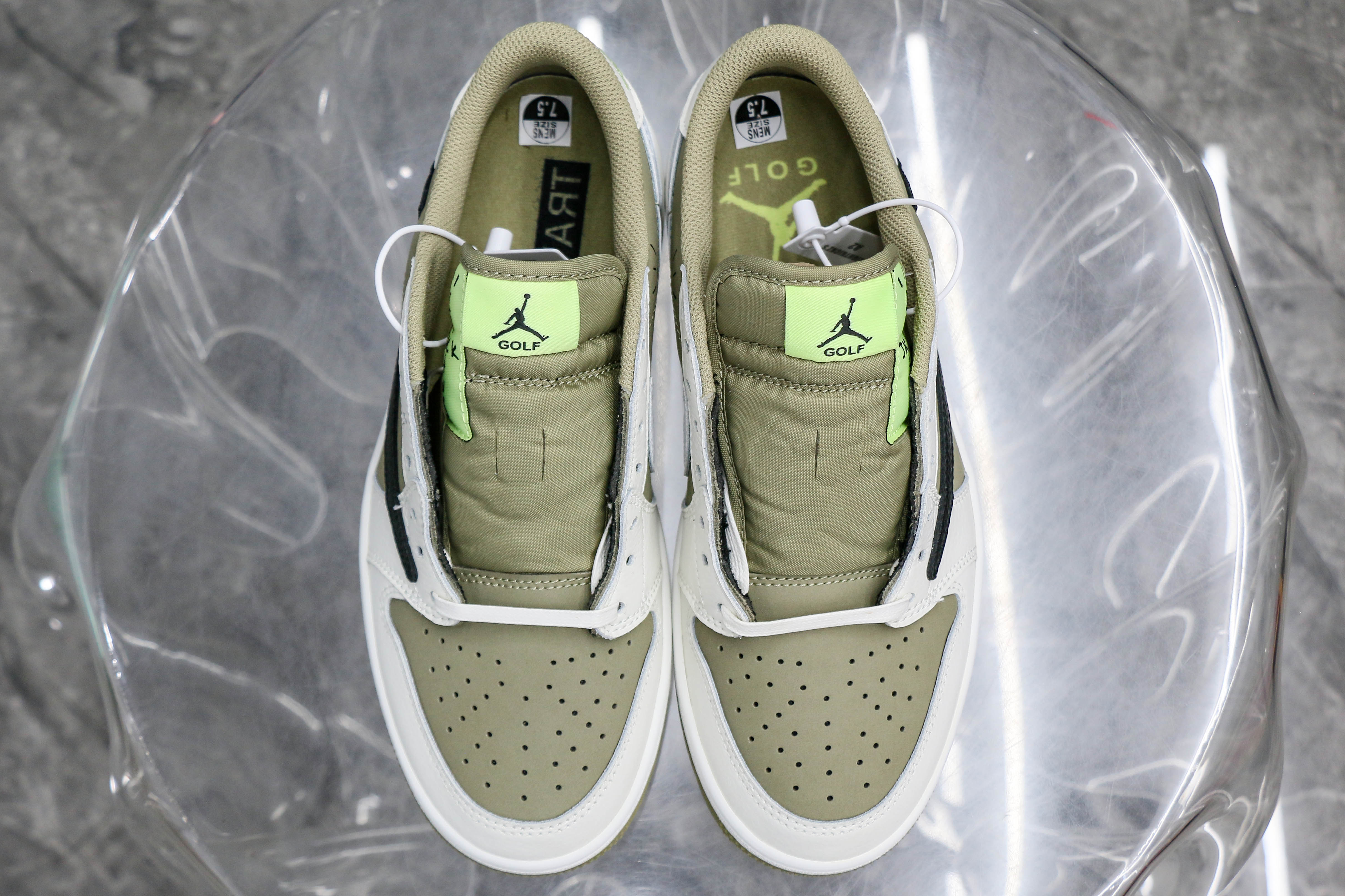 Travis Scott x Air Jordan 1 Low Golf Neutral Olive (A2 Batch)