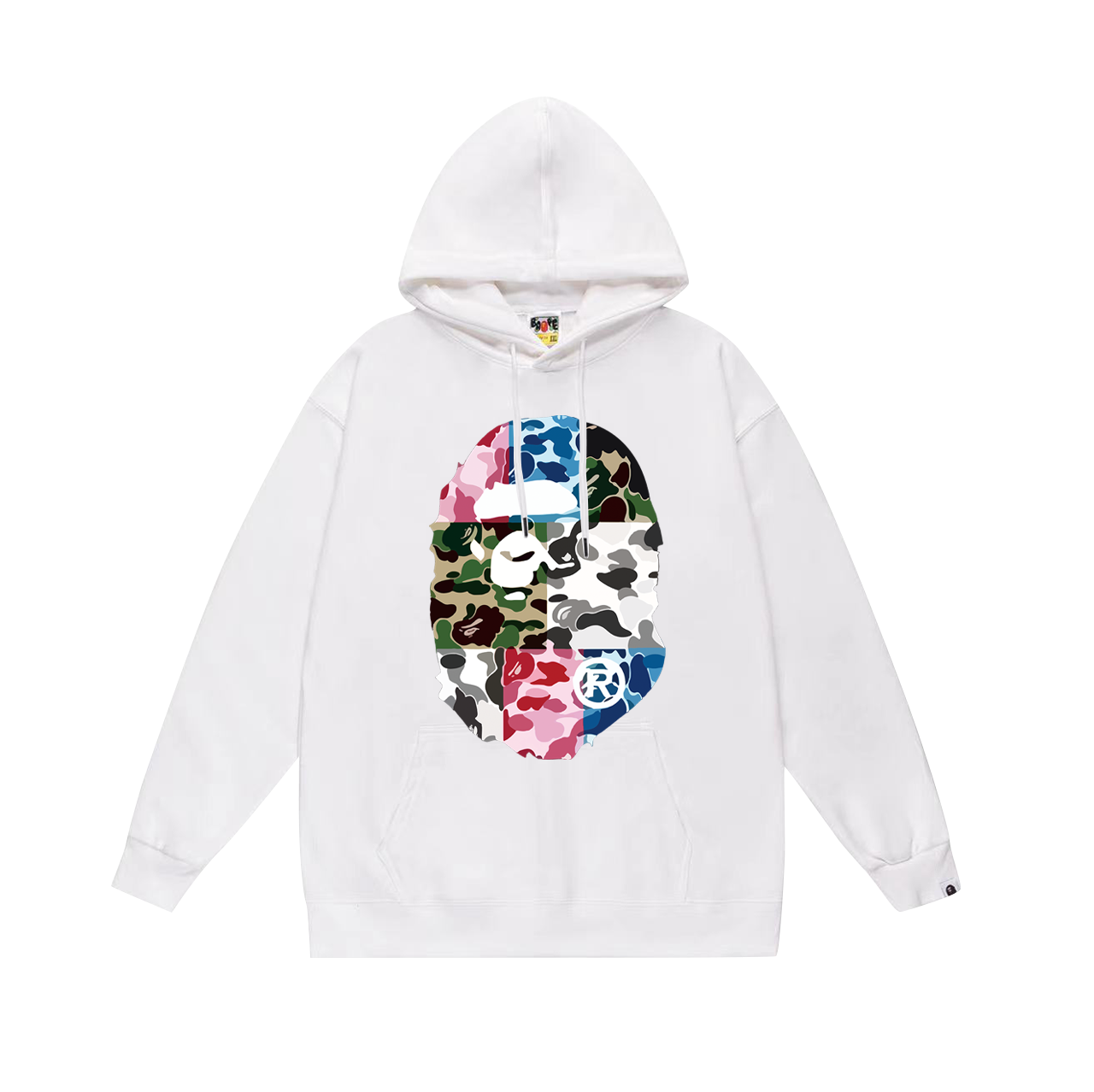 BAPE classic camo Ape Head logo hoodie