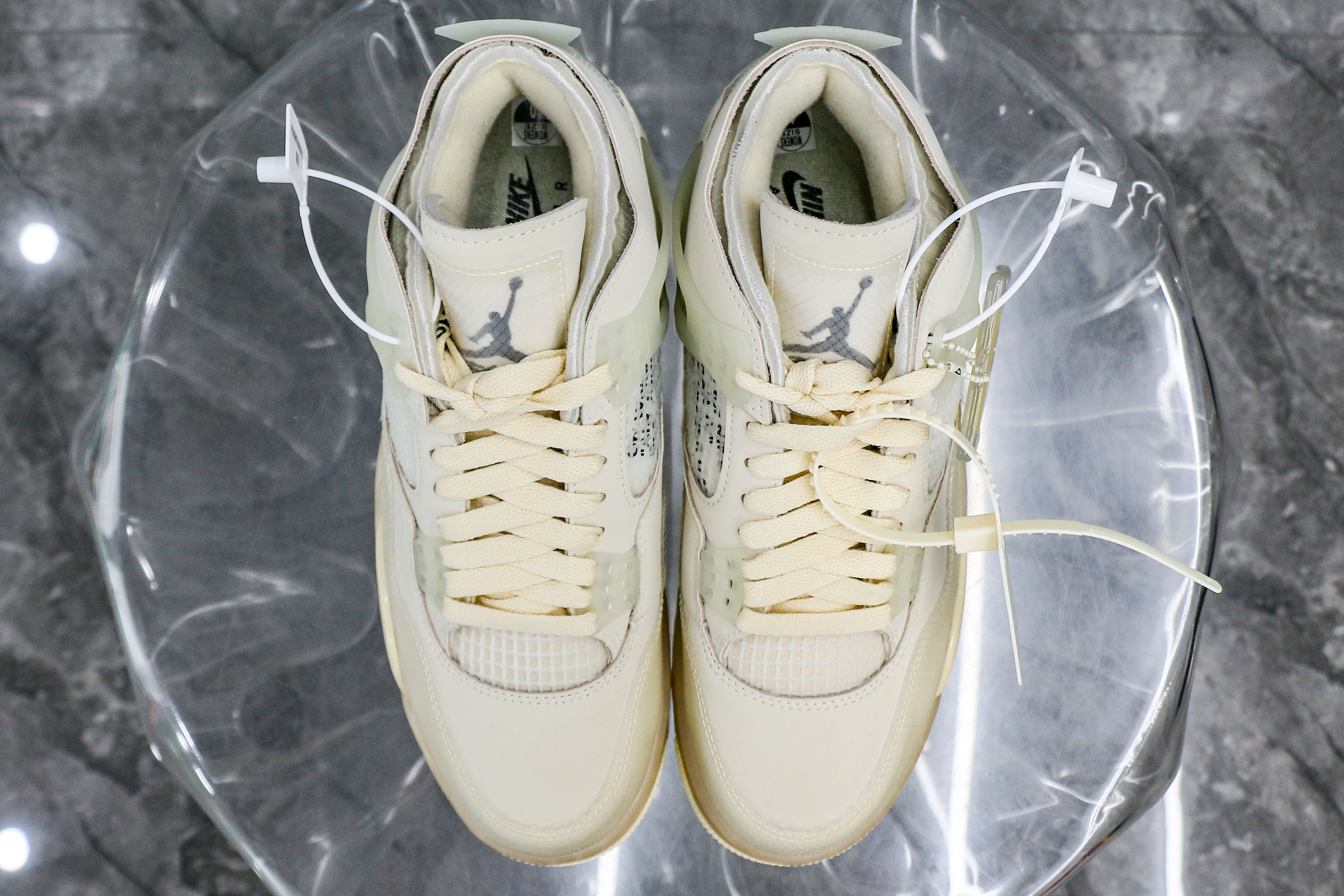 Off White x Air Jordan 4 Sail 2020 (A2 Batch)