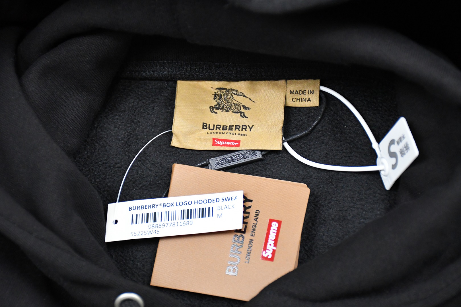 Suprem3 22ss Week3 x Burb3rry Hoodie