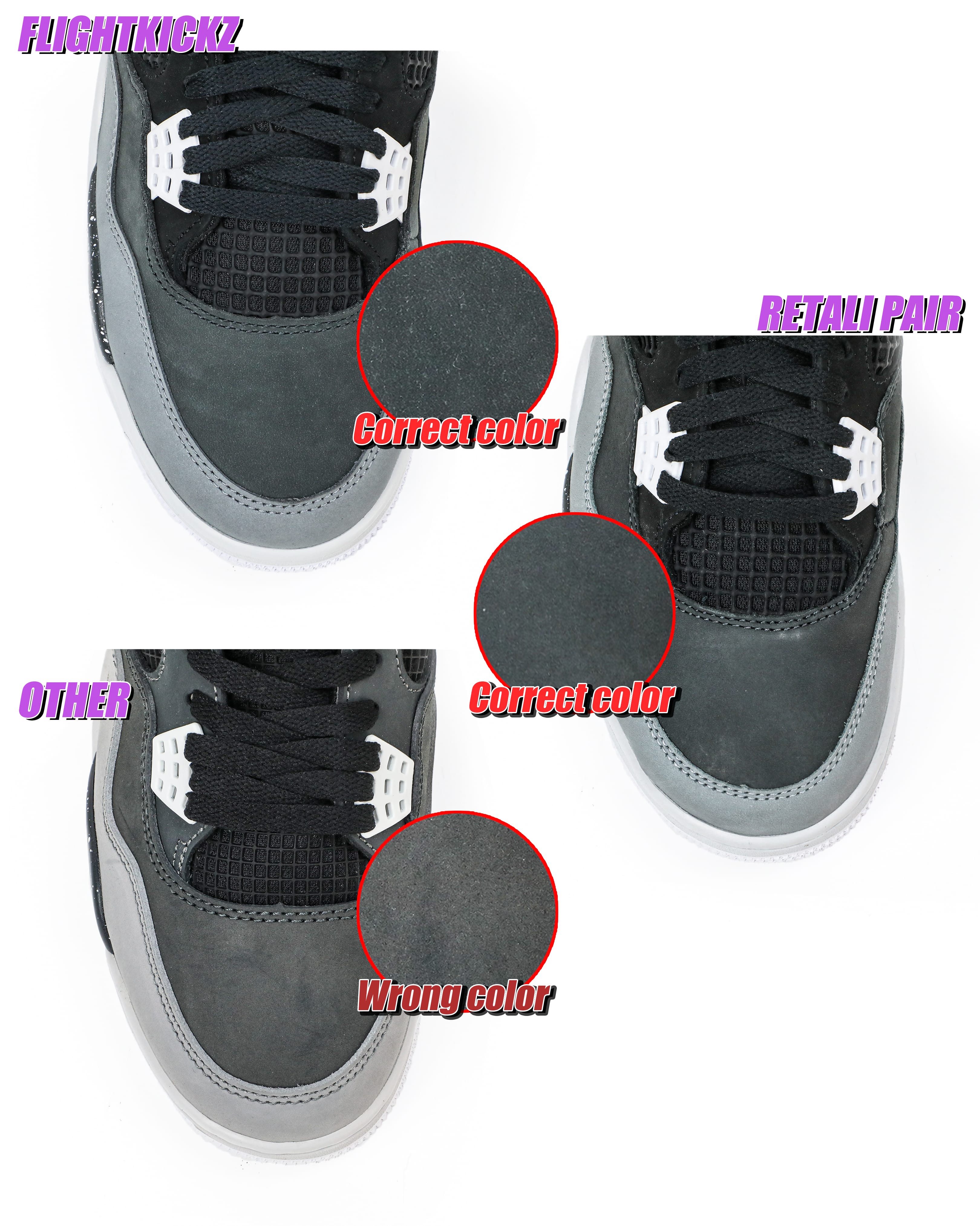 Air Jordan 4 Retro Fear Pack 2024 (Ln5 A1)