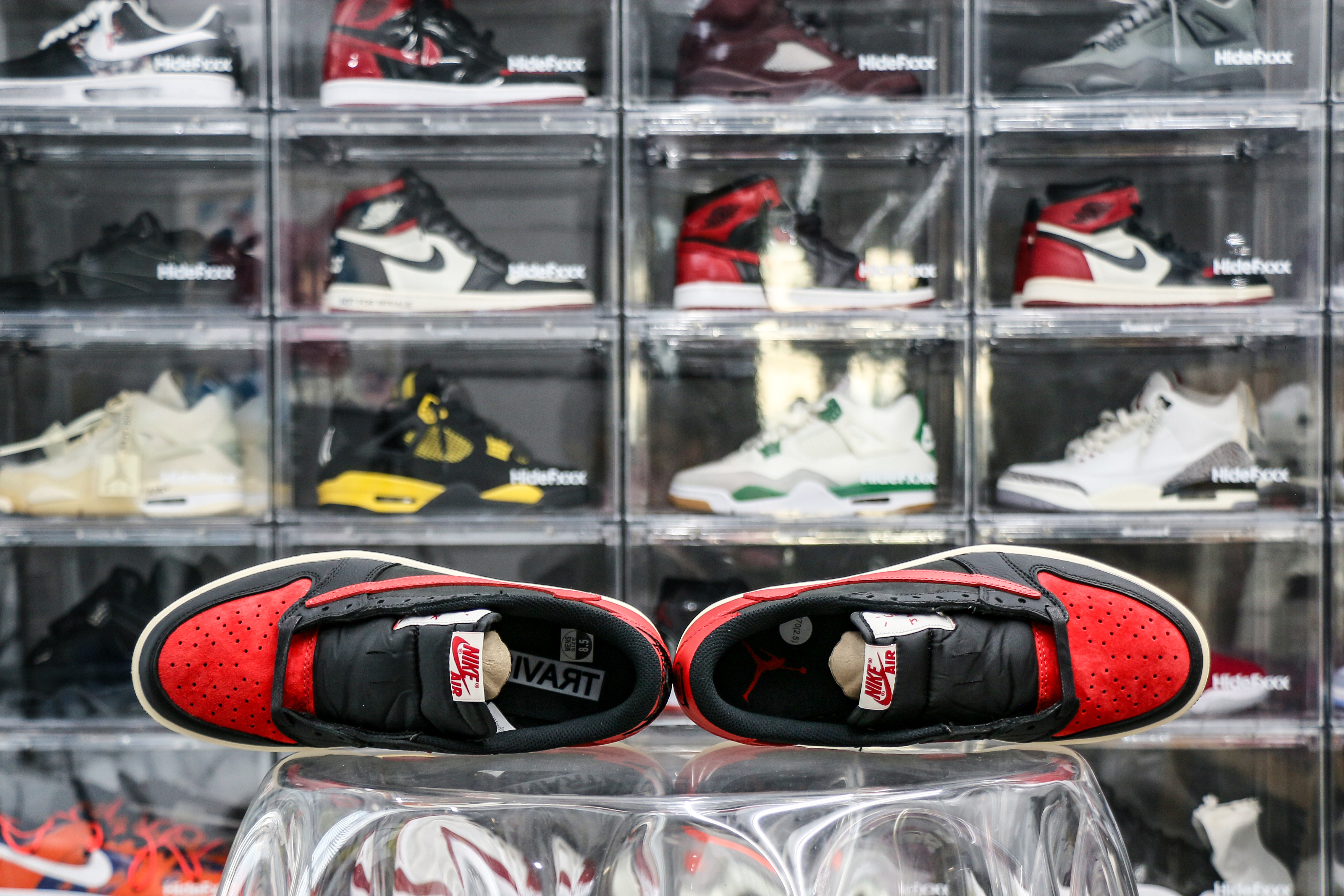 Travis Scott x Air Jordan 1 Low OG Black Red Custom