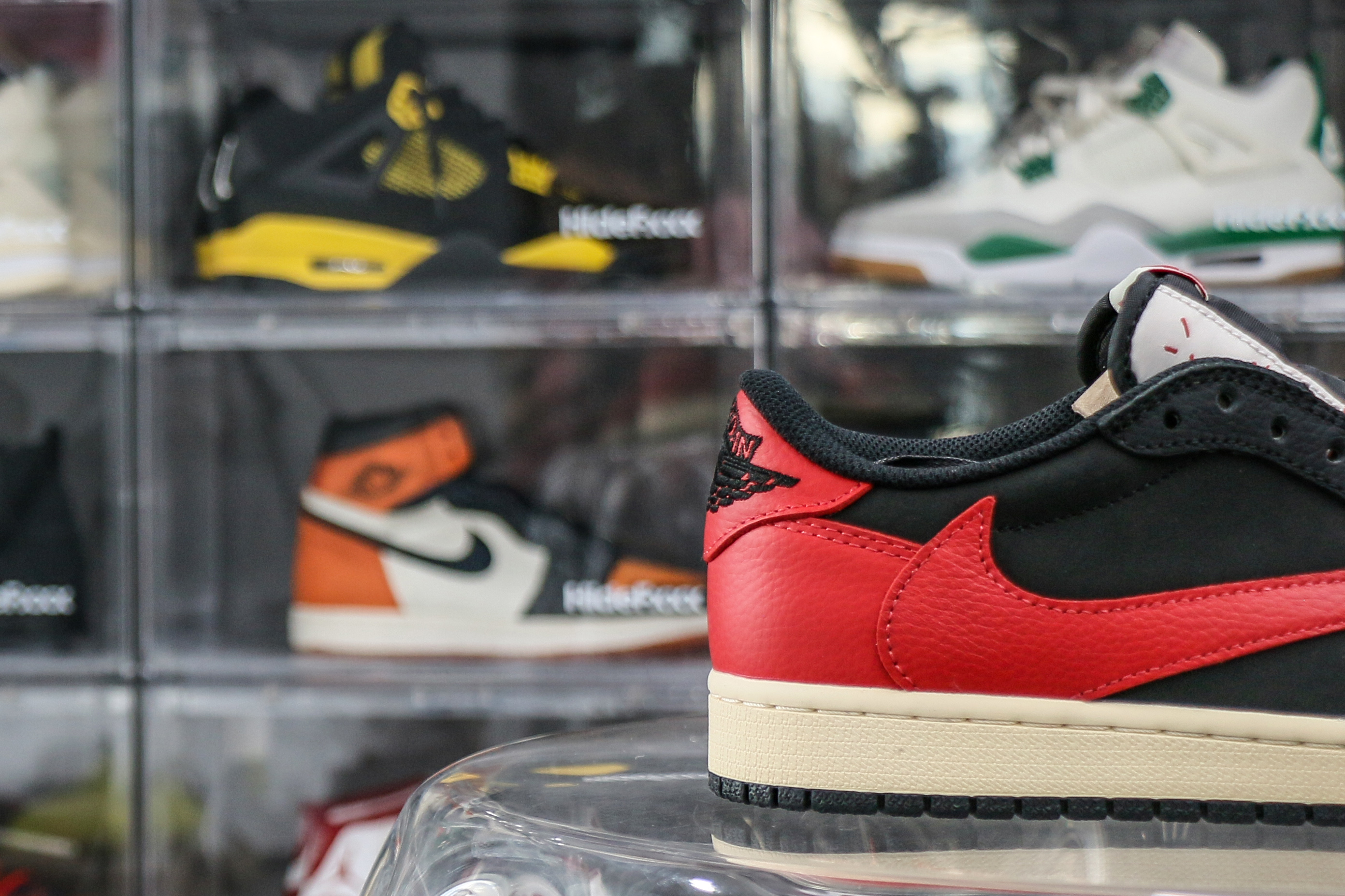 Travis Scott x Air Jordan 1 Low OG Black Red Custom