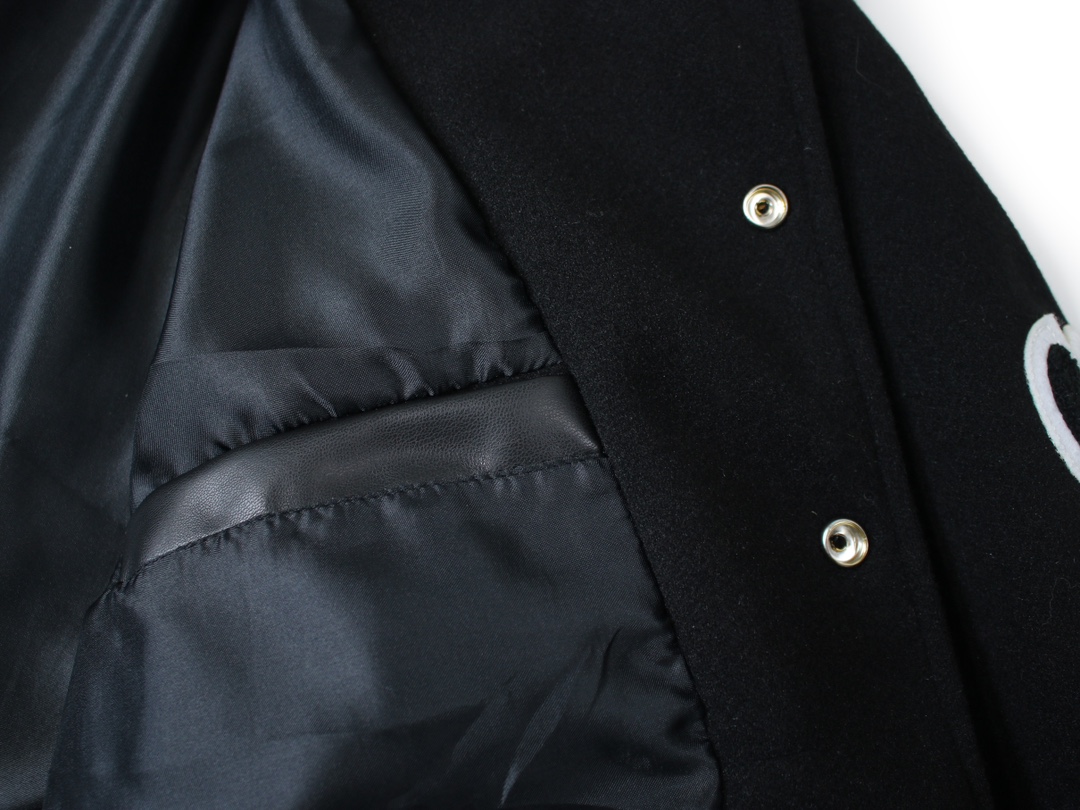 Stussy FW24 Embroidery ArmsVarsity Jacket