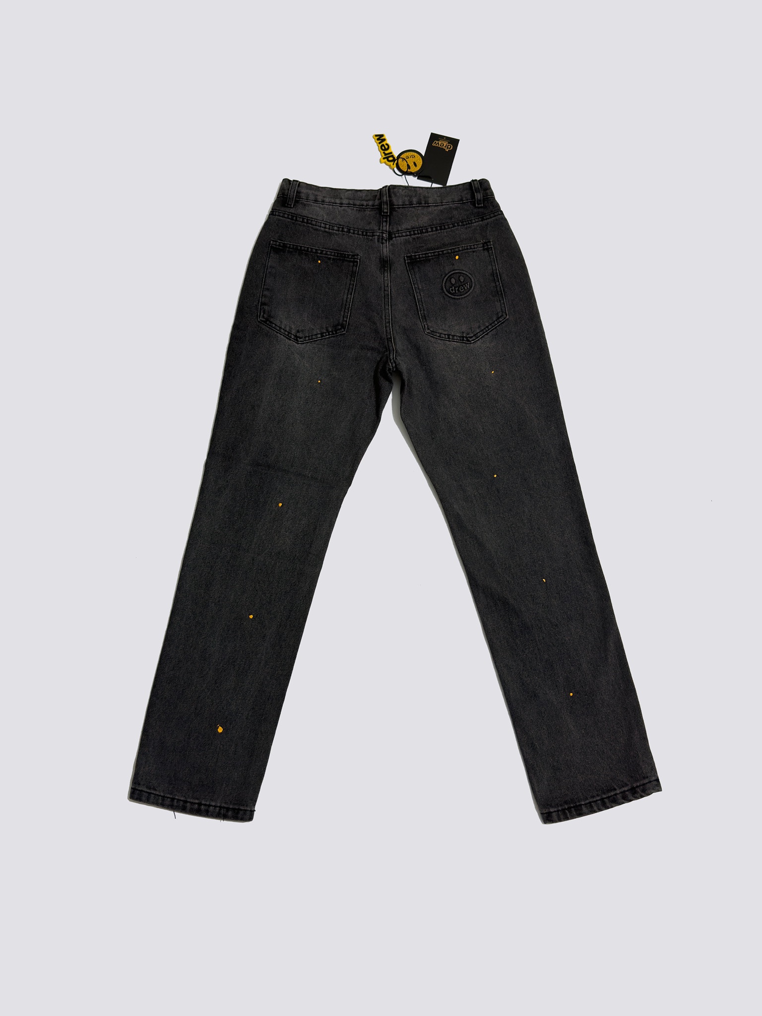 Drew House Broken Hole Washed Splash Ink Jeans