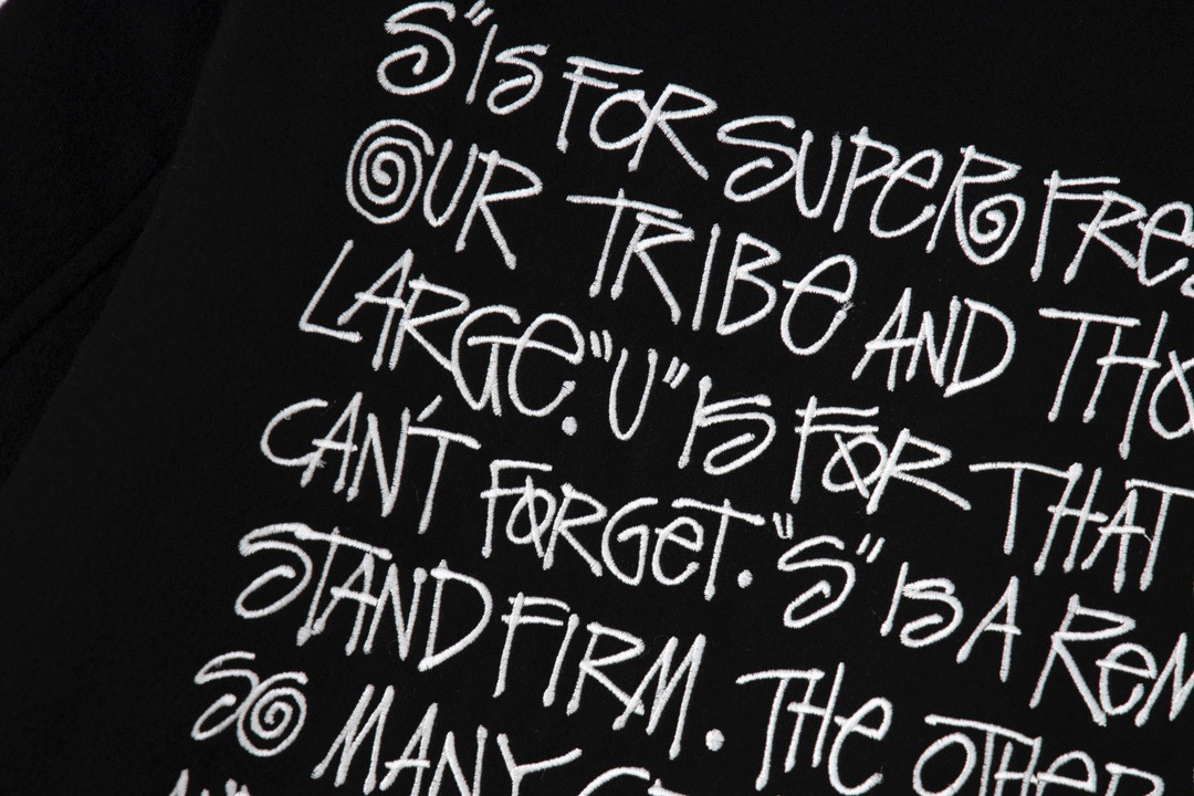 Stussy S Talk Melton Varsity Jacket