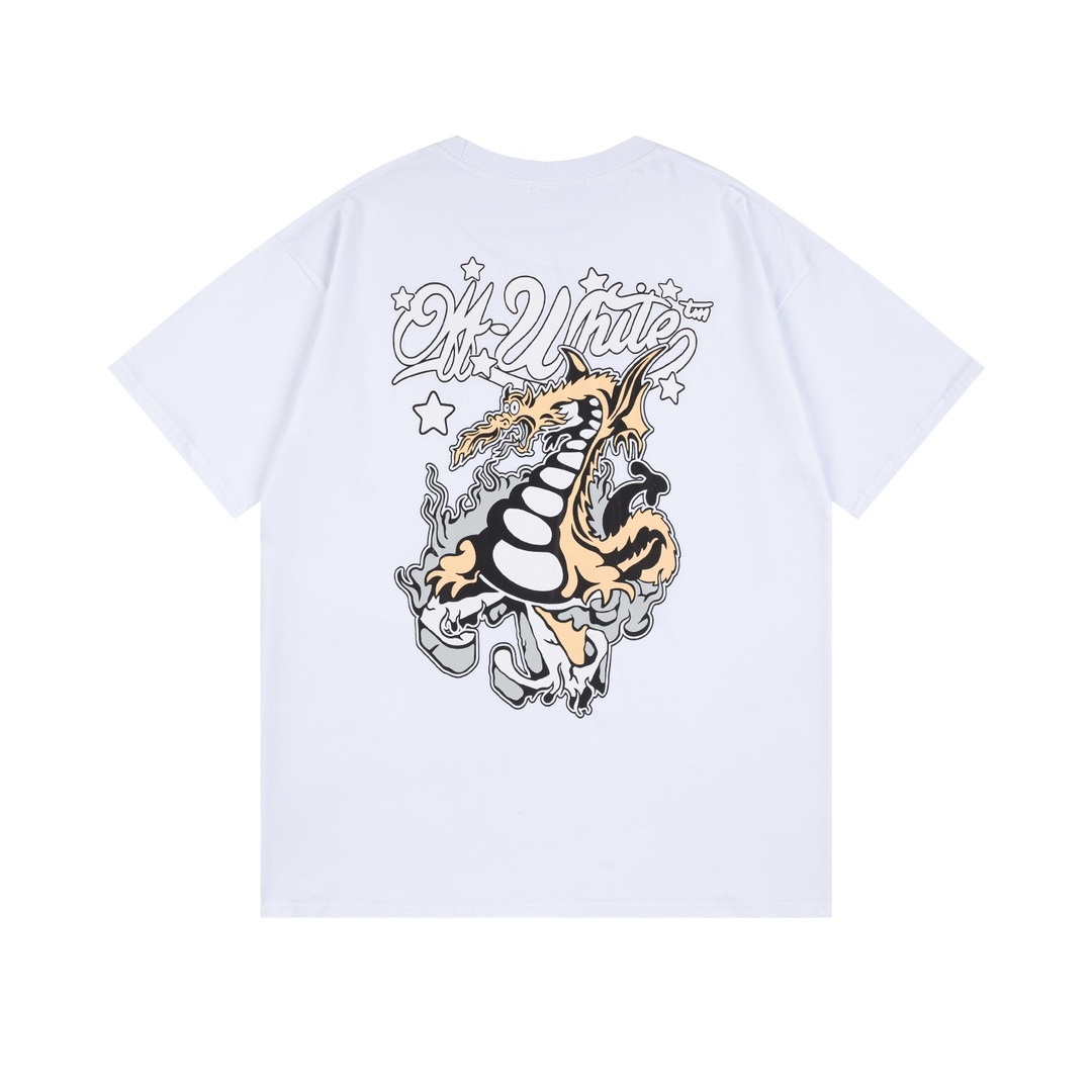 Off-White Virgil Abloh Dragon Skate. Skate T-Shirt