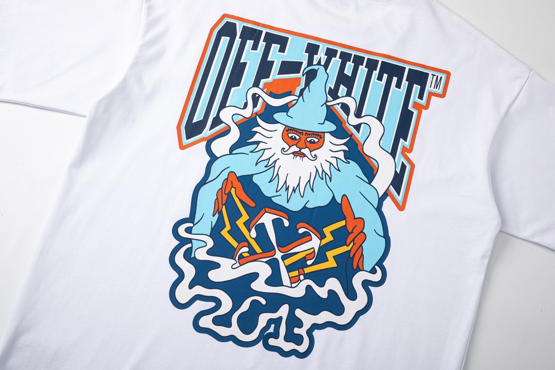 Off-White Blue Wiz skate T-Shirt