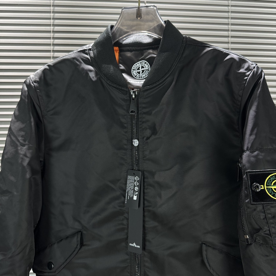 Stone 1sland Medallion Pilot Padded Jacket