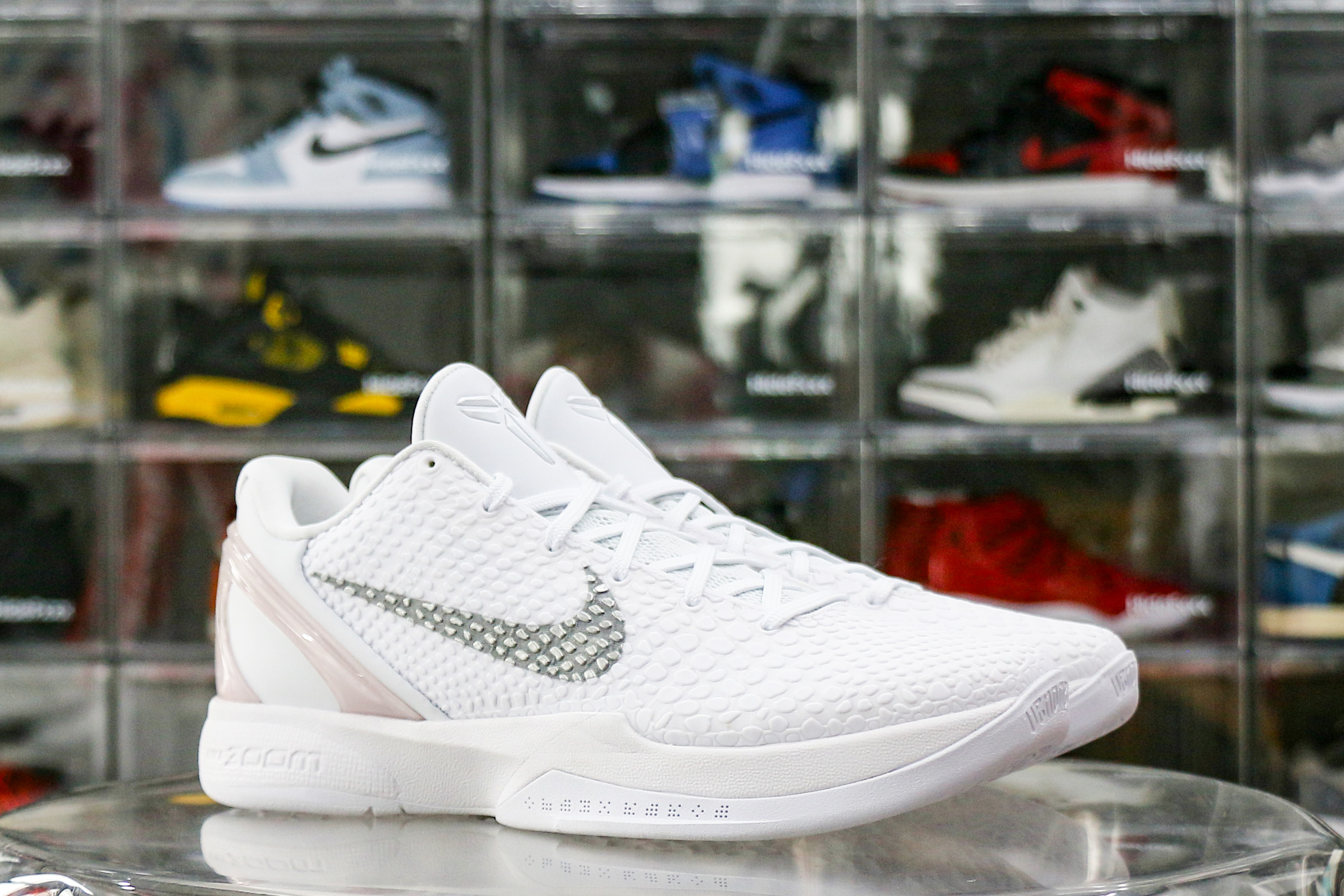 Nike Kobe 6 Protro White Grey Sample（Ln5 A1）