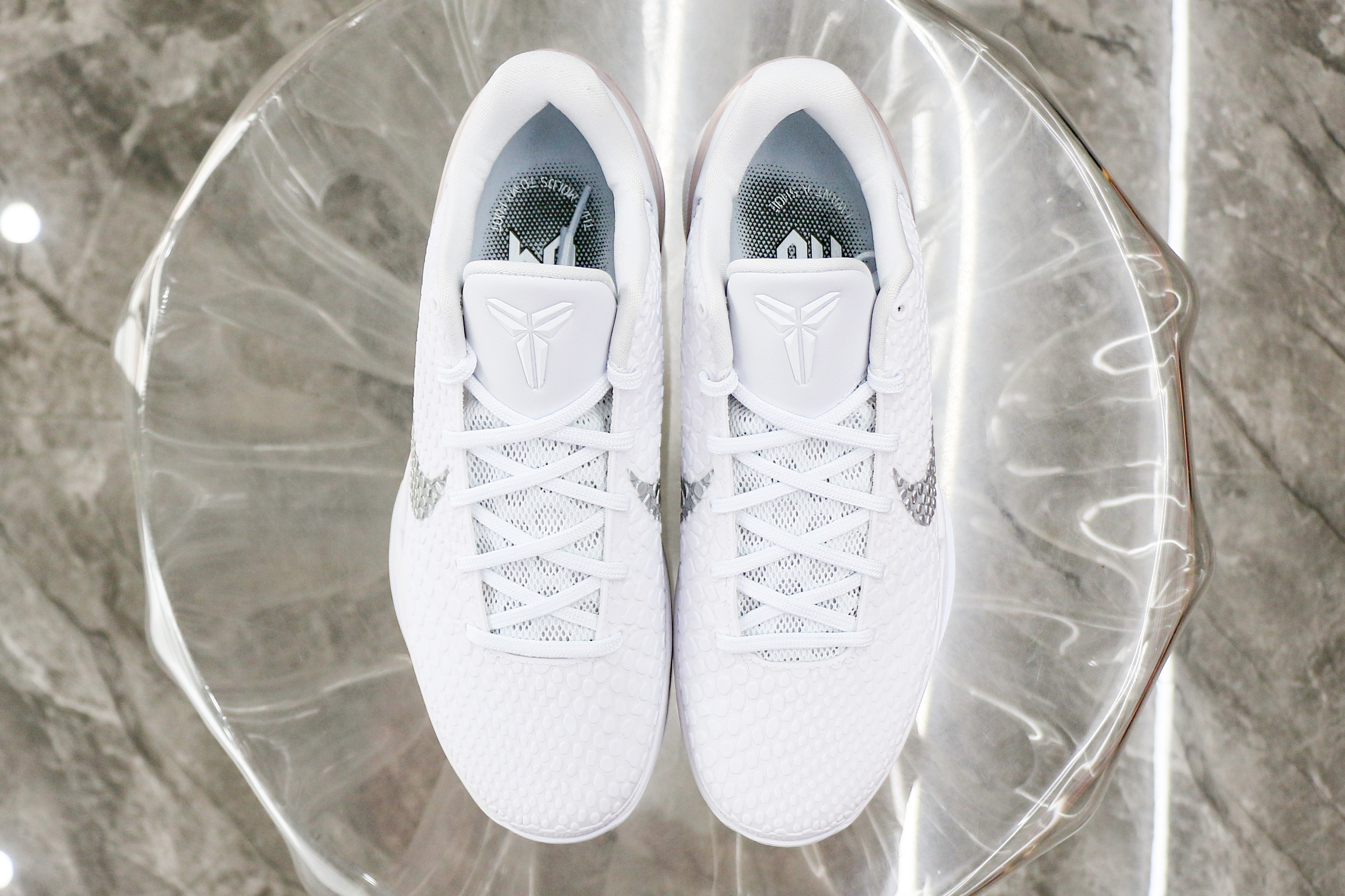 Nike Kobe 6 Protro White Grey Sample（Ln5 A1）