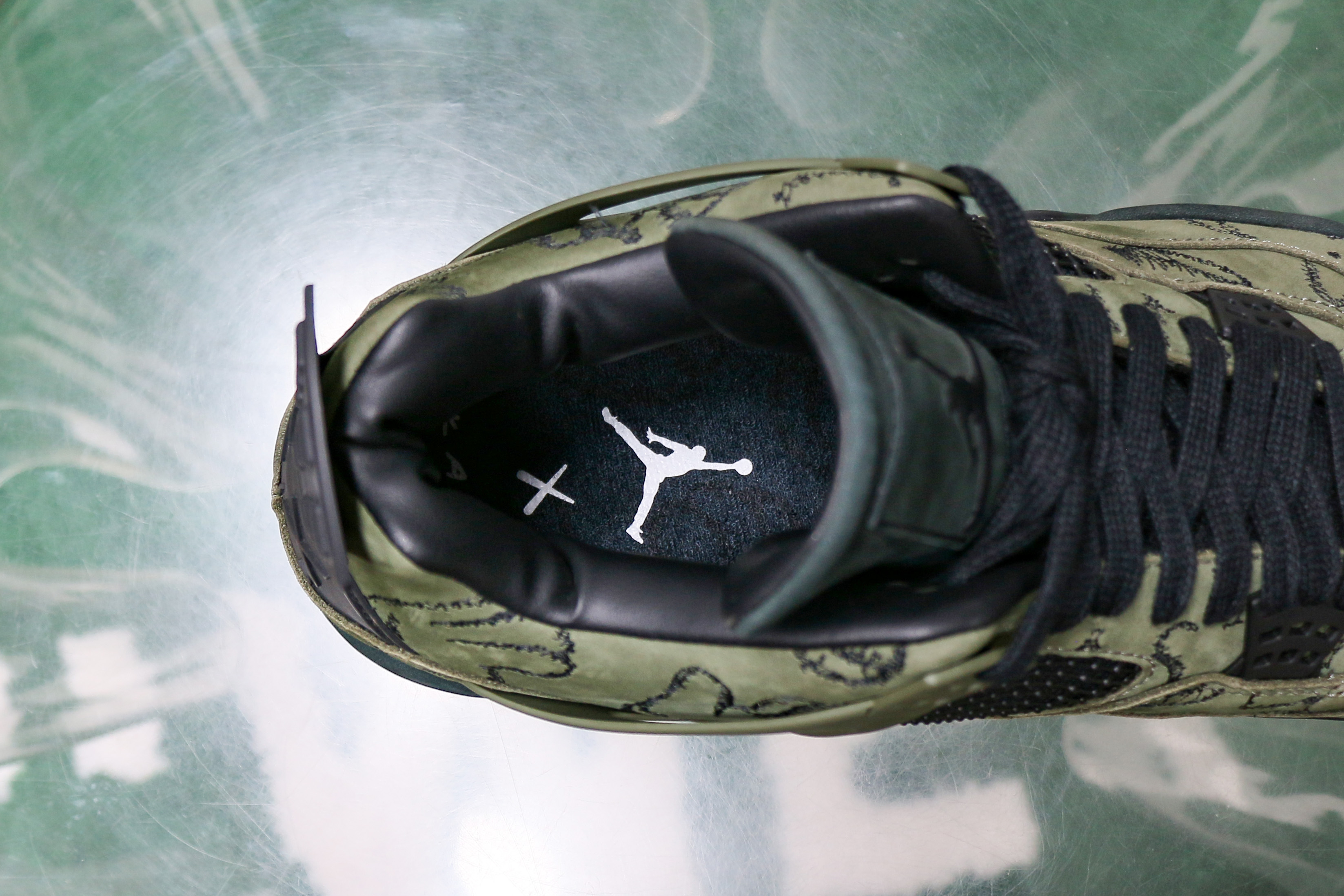 Kaws X Air Jordan 4 Retro Green Sample ( Ln5 A1 Batch)