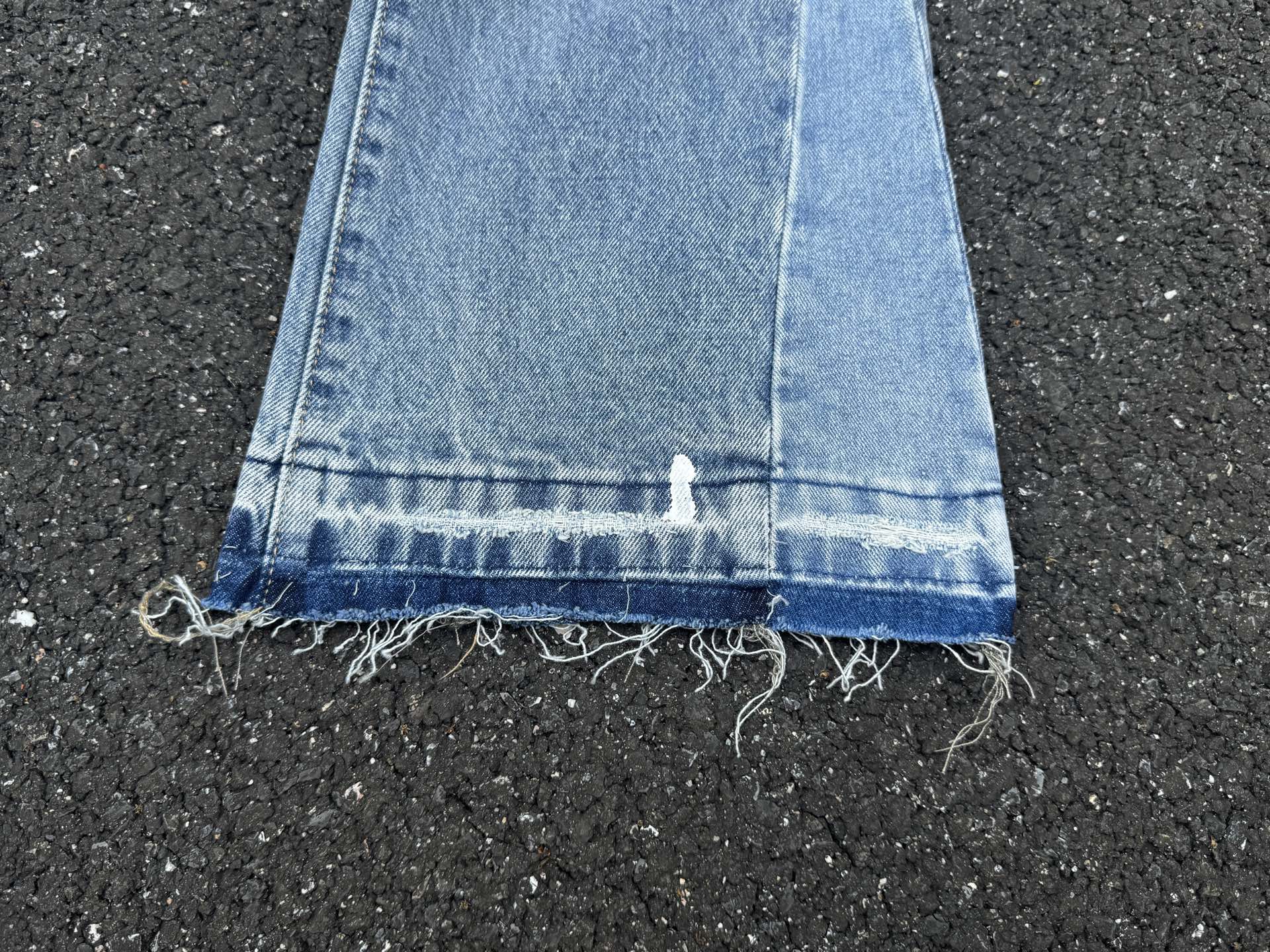 GALLERY.DEPT Distressed Patchwork Flared Jeans