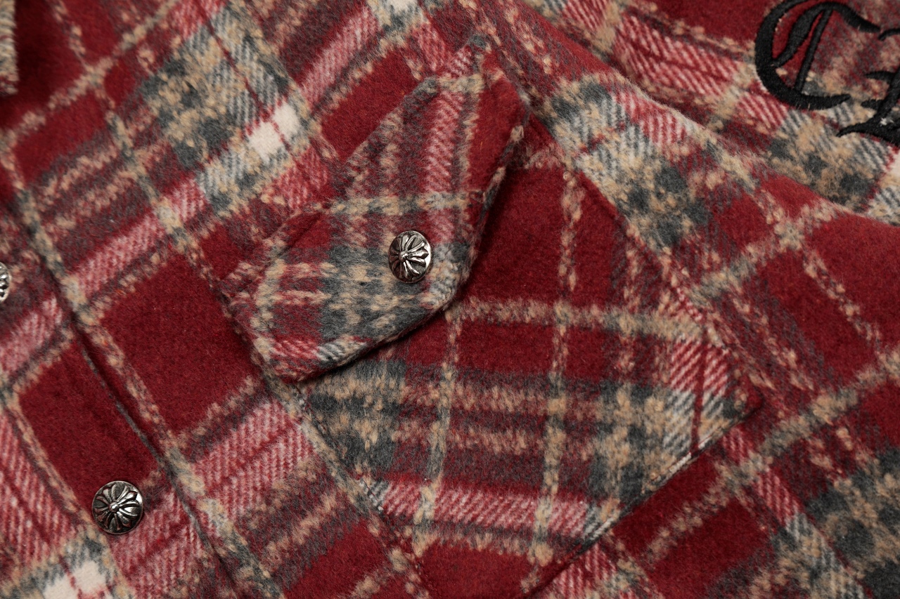 Chrome Hearts Plaid Flannel wool Jacket