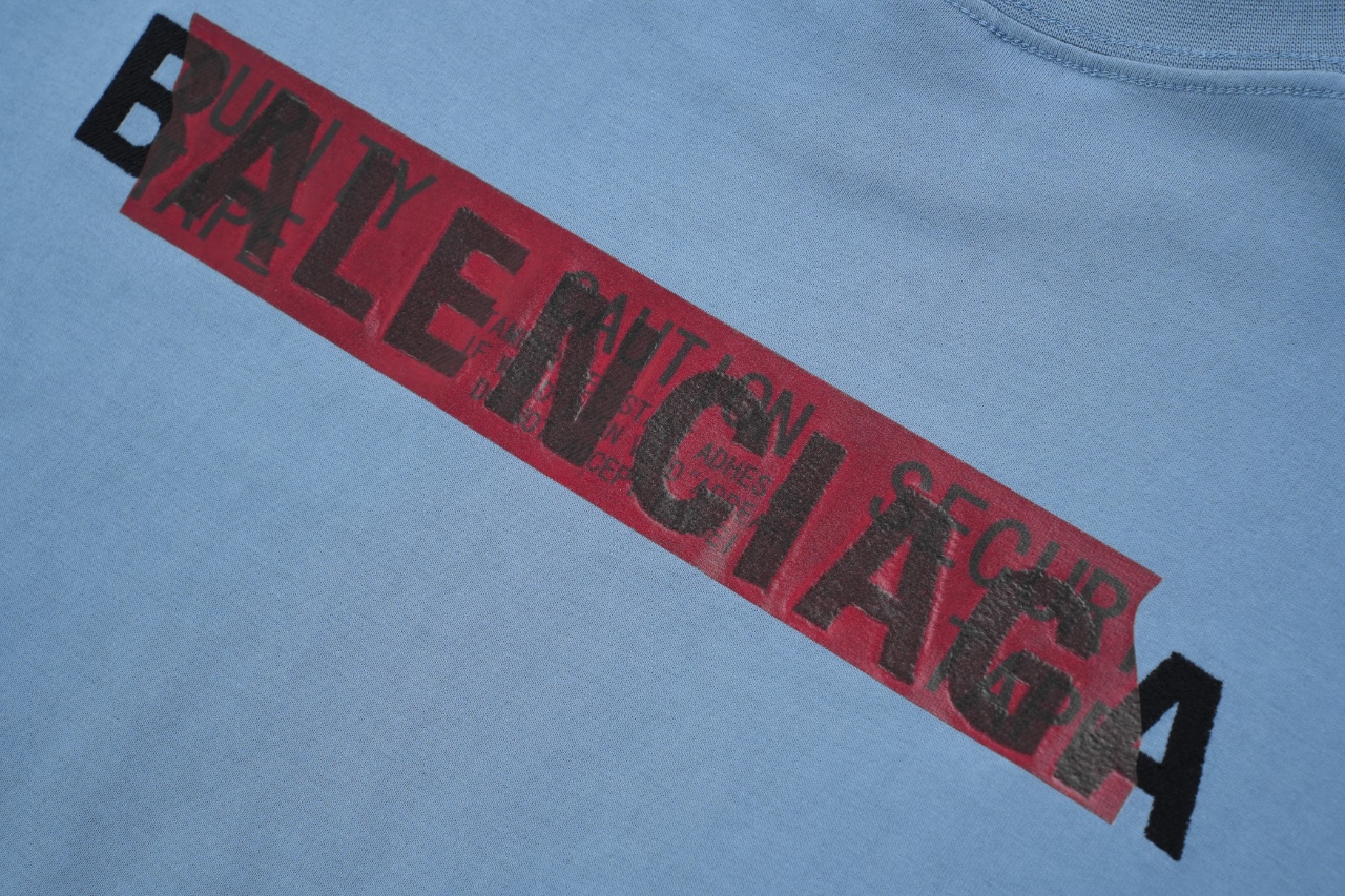 Balanciag@ Embroidery Adhesive Tee